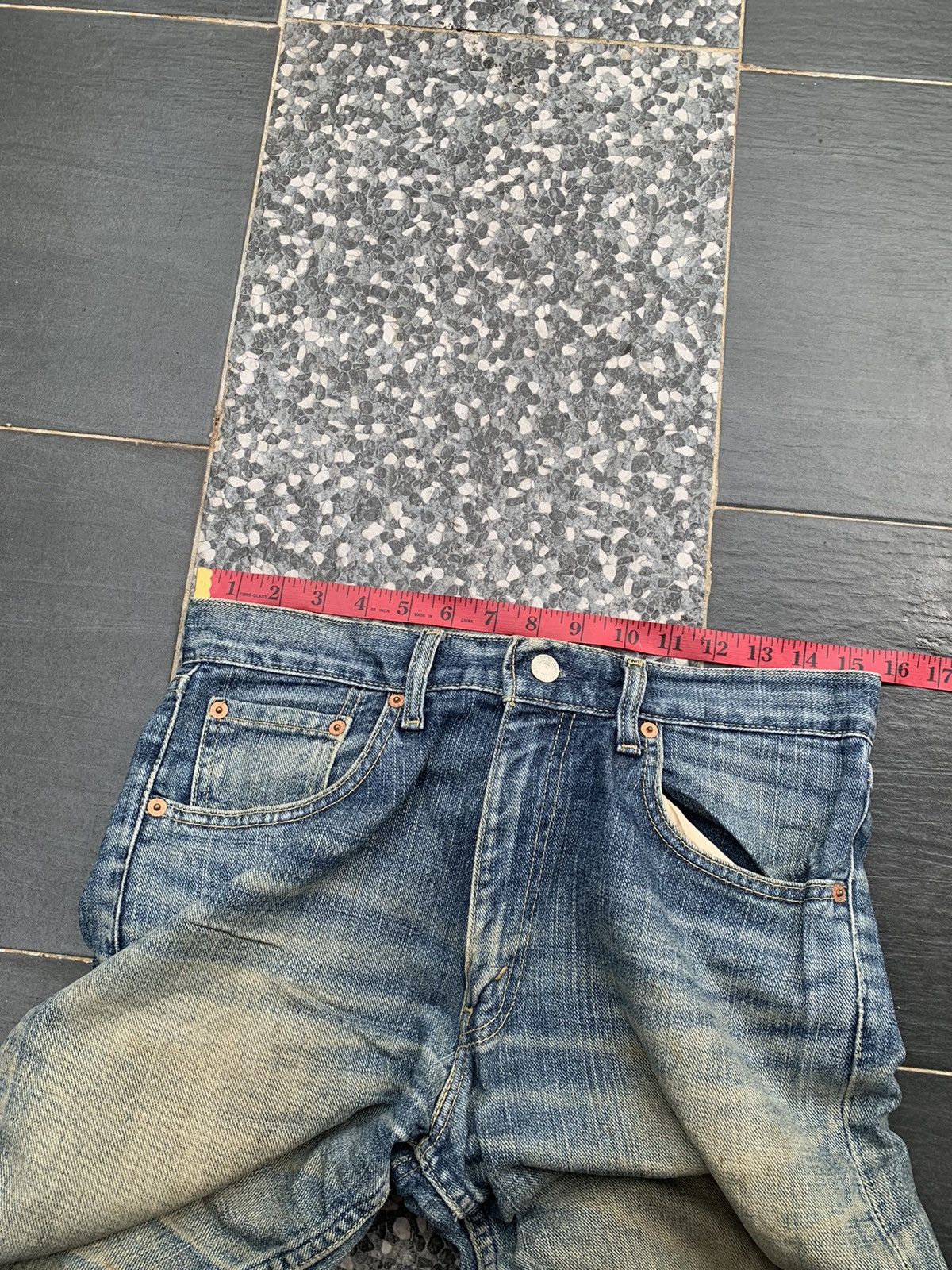 Levi's Faded Mud Levis 533 Distressed Denim Size US 31 - 13 Thumbnail