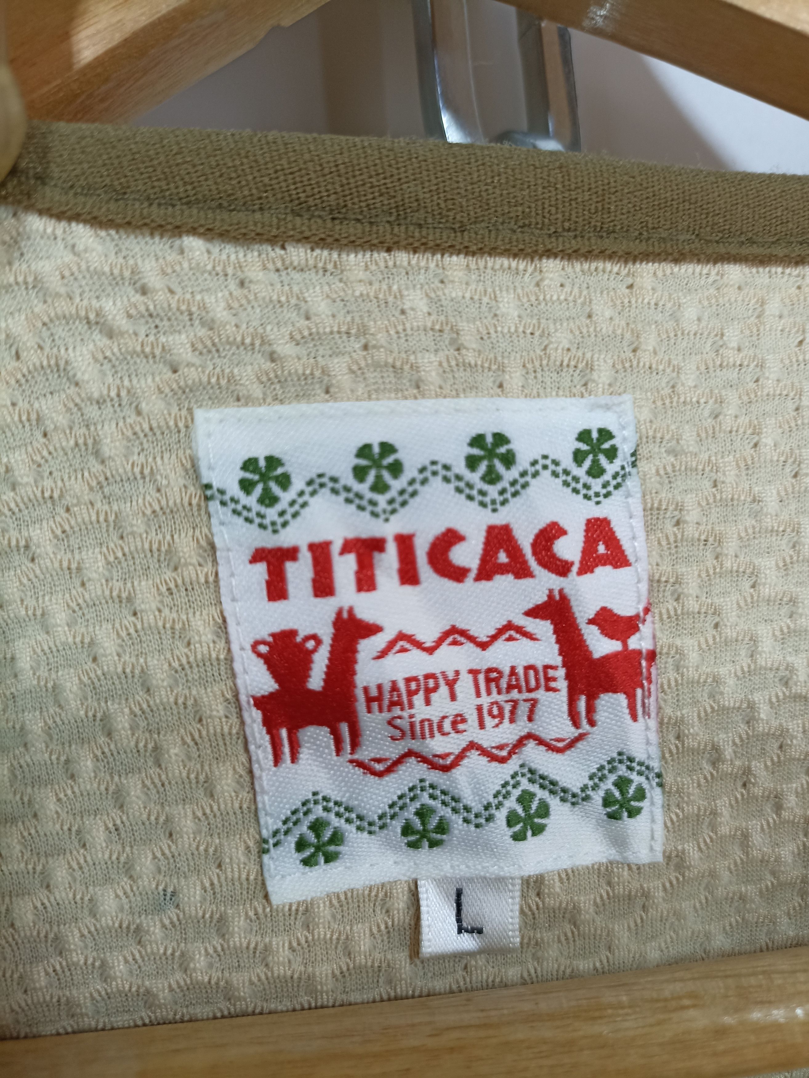 Japanese Brand × Native × Vintage Vintage Titicaca Deep Pile Sherpa Fleece Cardigan Size US L / EU 52-54 / 3 - 7 Thumbnail