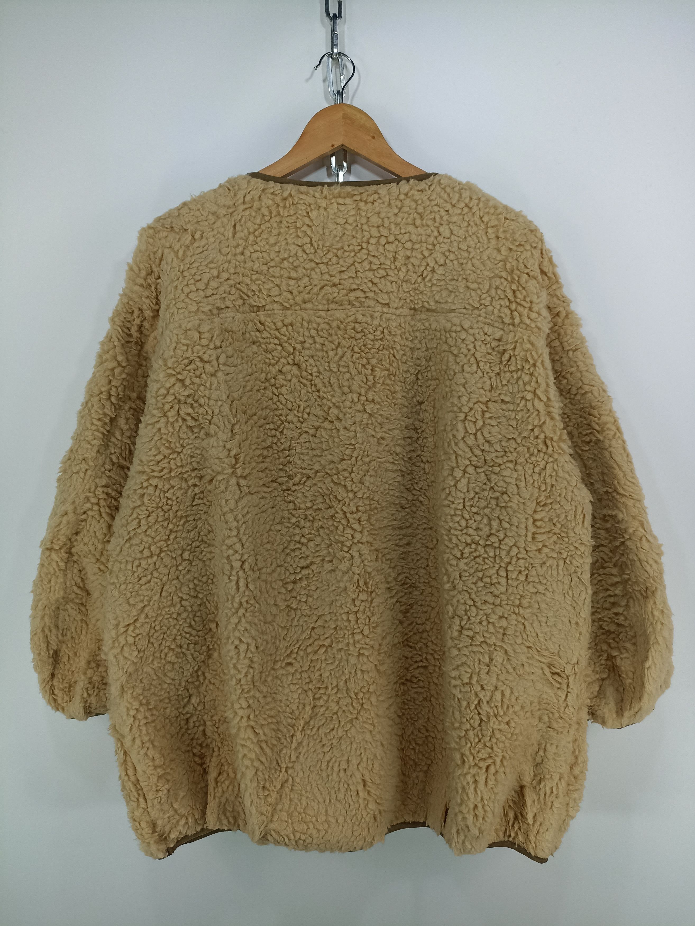 Japanese Brand × Native × Vintage Vintage Titicaca Deep Pile Sherpa Fleece Cardigan Size US L / EU 52-54 / 3 - 6 Thumbnail