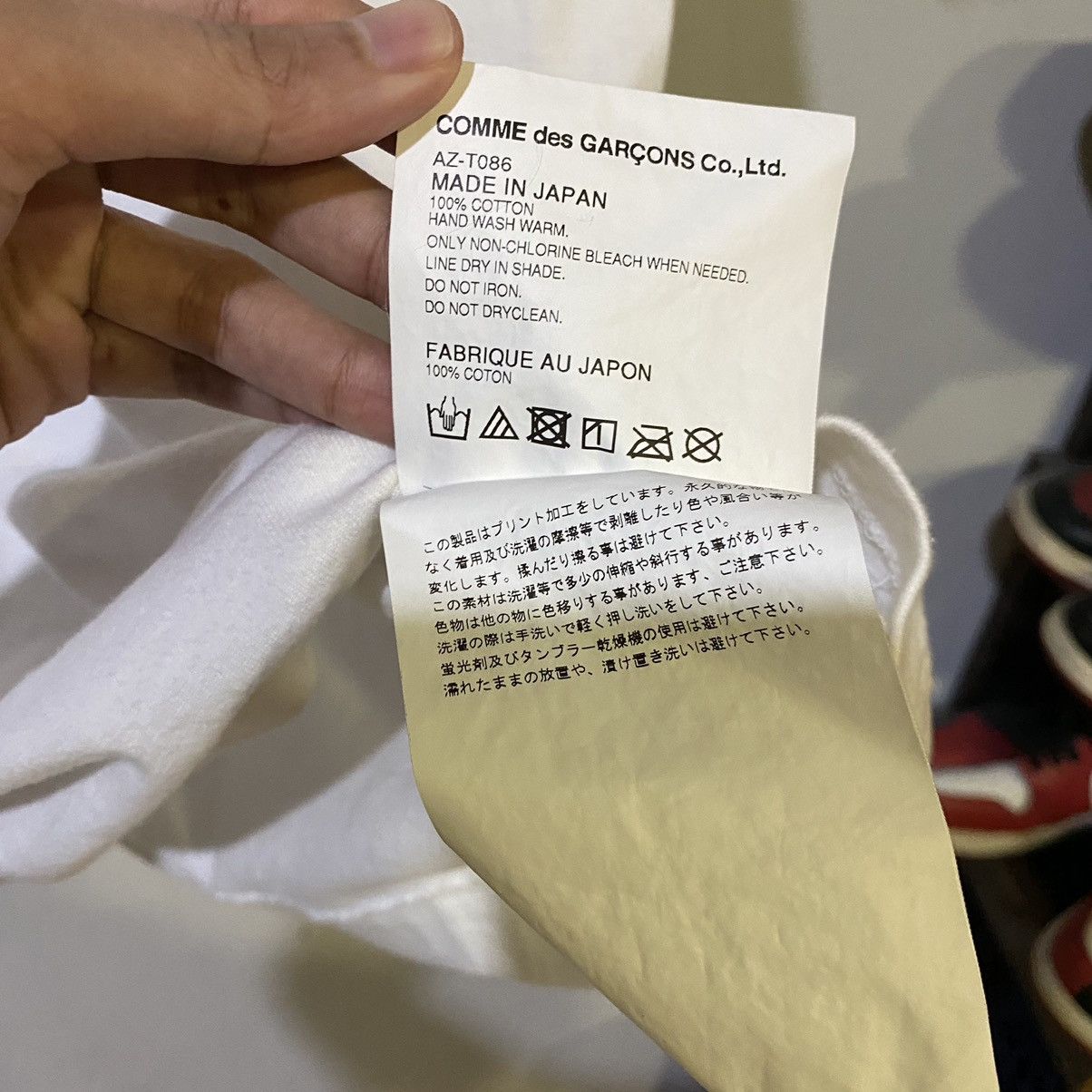 Comme des Garcons × Comme des Garcons PLAY × Comme des Garcons SHIRT Comme Des Garcons Play Embroided Love Tee Size US L / EU 52-54 / 3 - 8 Thumbnail