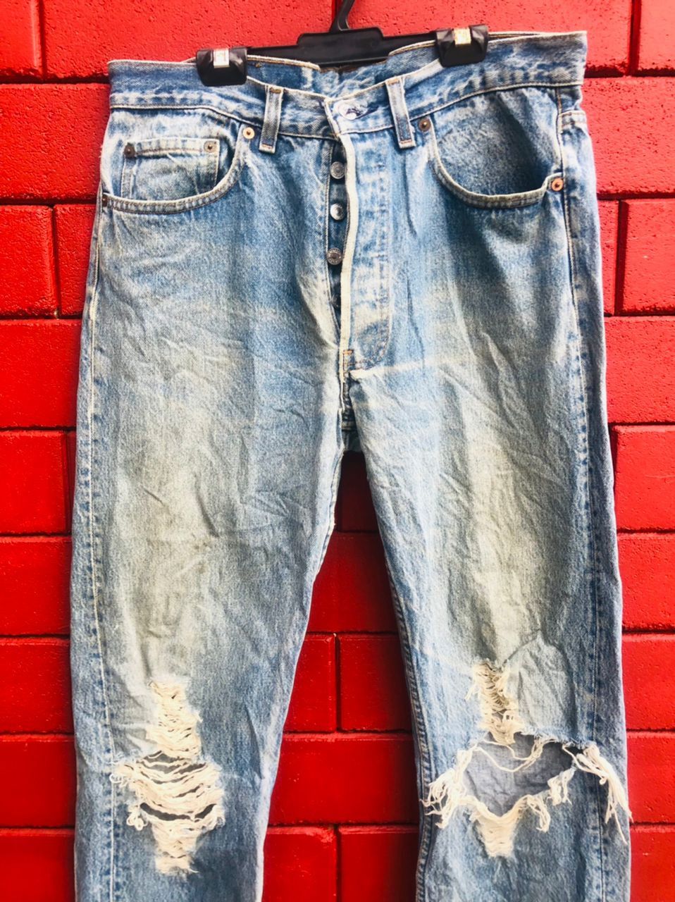 Levi's Vintage Clothing × Vintage Vintage Levis Distressed Designer fashion Style Size US 31 - 3 Thumbnail