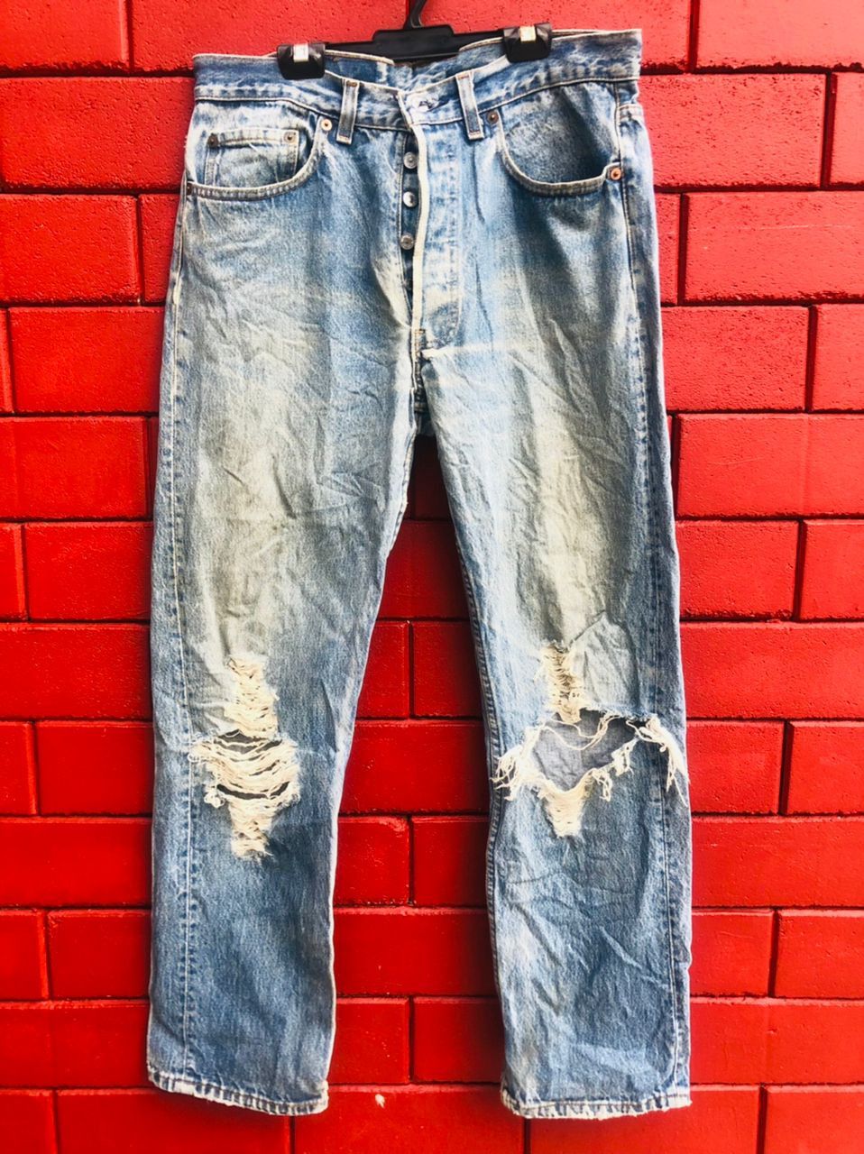 Levi's Vintage Clothing × Vintage Vintage Levis Distressed Designer fashion Style Size US 31 - 1 Thumbnail