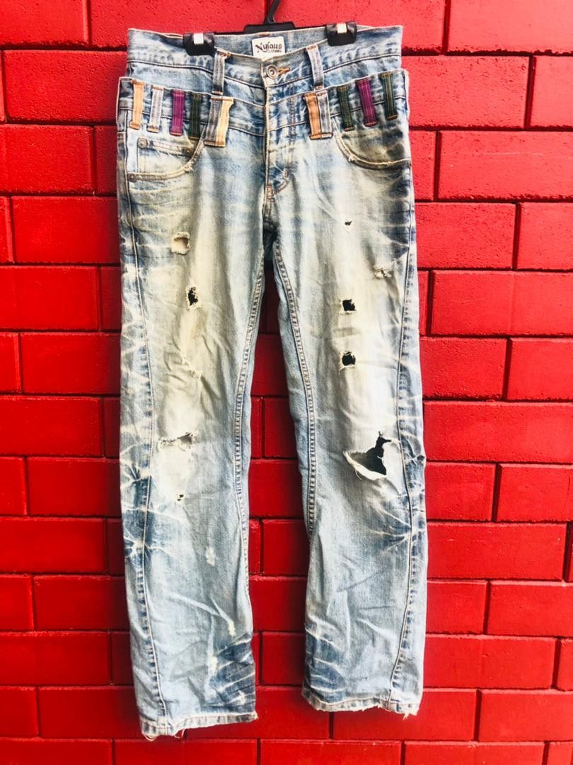 Japanese Brand × Vintage Vintage Nylaus Japanese Designer Fashion Style Denim Size US 30 / EU 46 - 1 Thumbnail