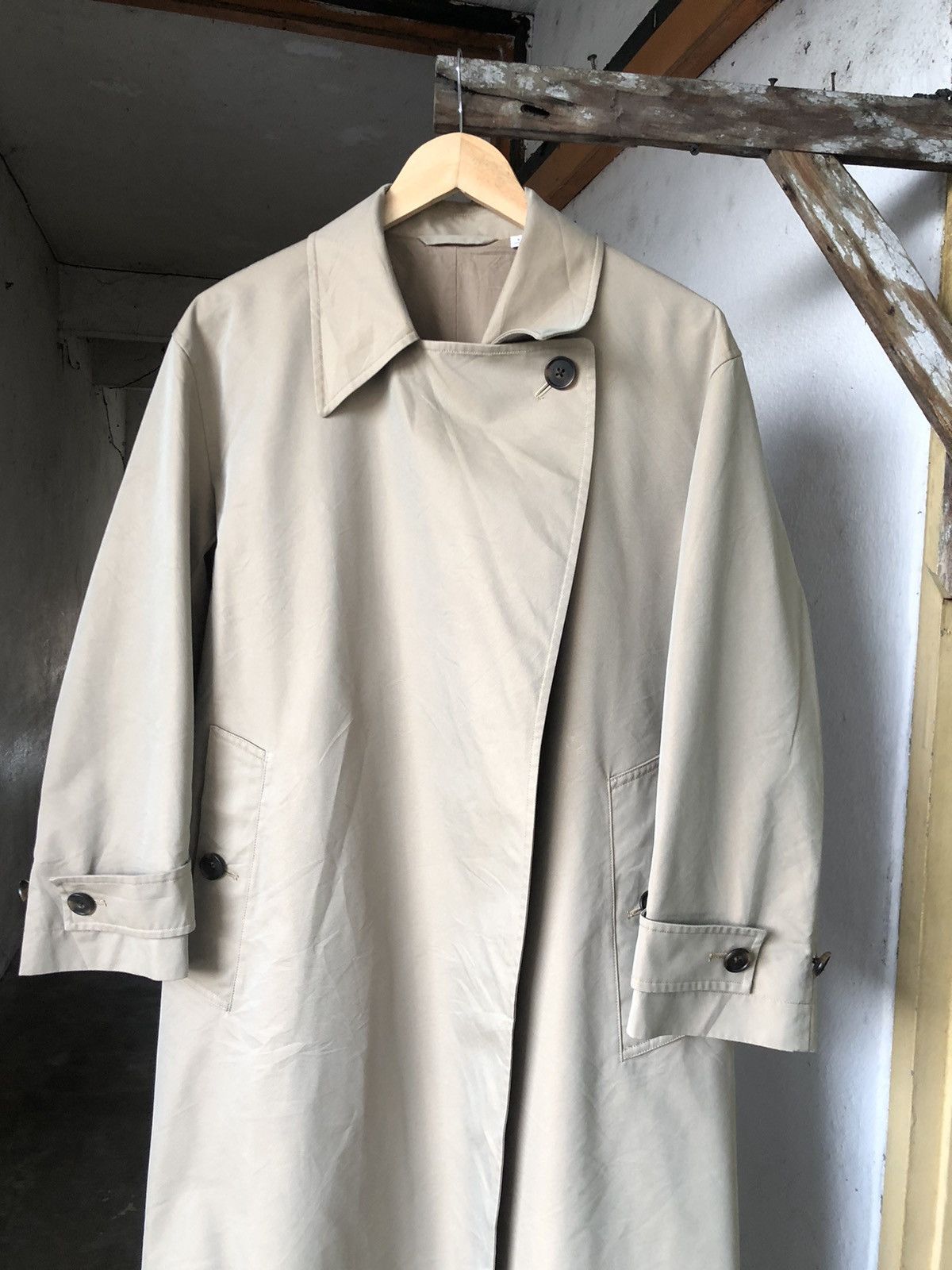 Lemaire × Uniqlo Uniqlo U Oversized Trench Coat Beige Tan Brown Lemaire Size US S / EU 44-46 / 1 - 10 Thumbnail