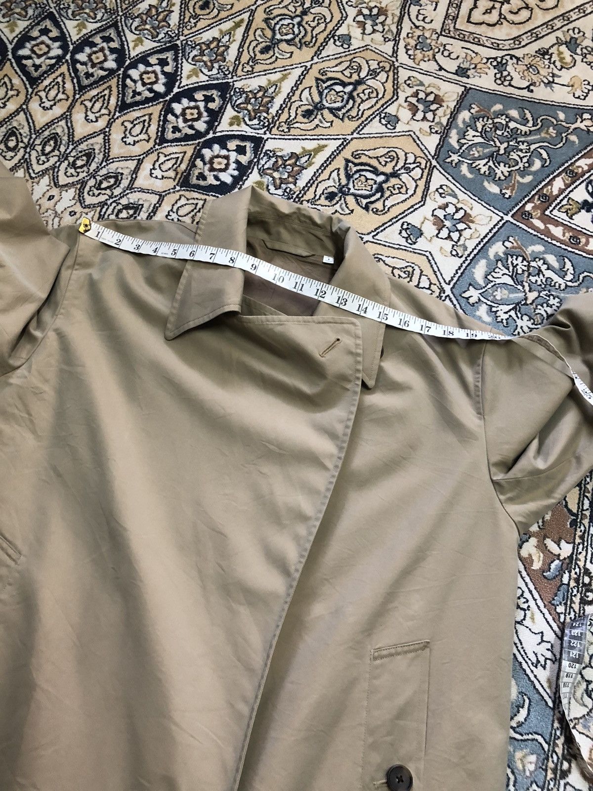 Lemaire × Uniqlo Uniqlo U Oversized Trench Coat Beige Tan Brown Lemaire Size US S / EU 44-46 / 1 - 22 Thumbnail