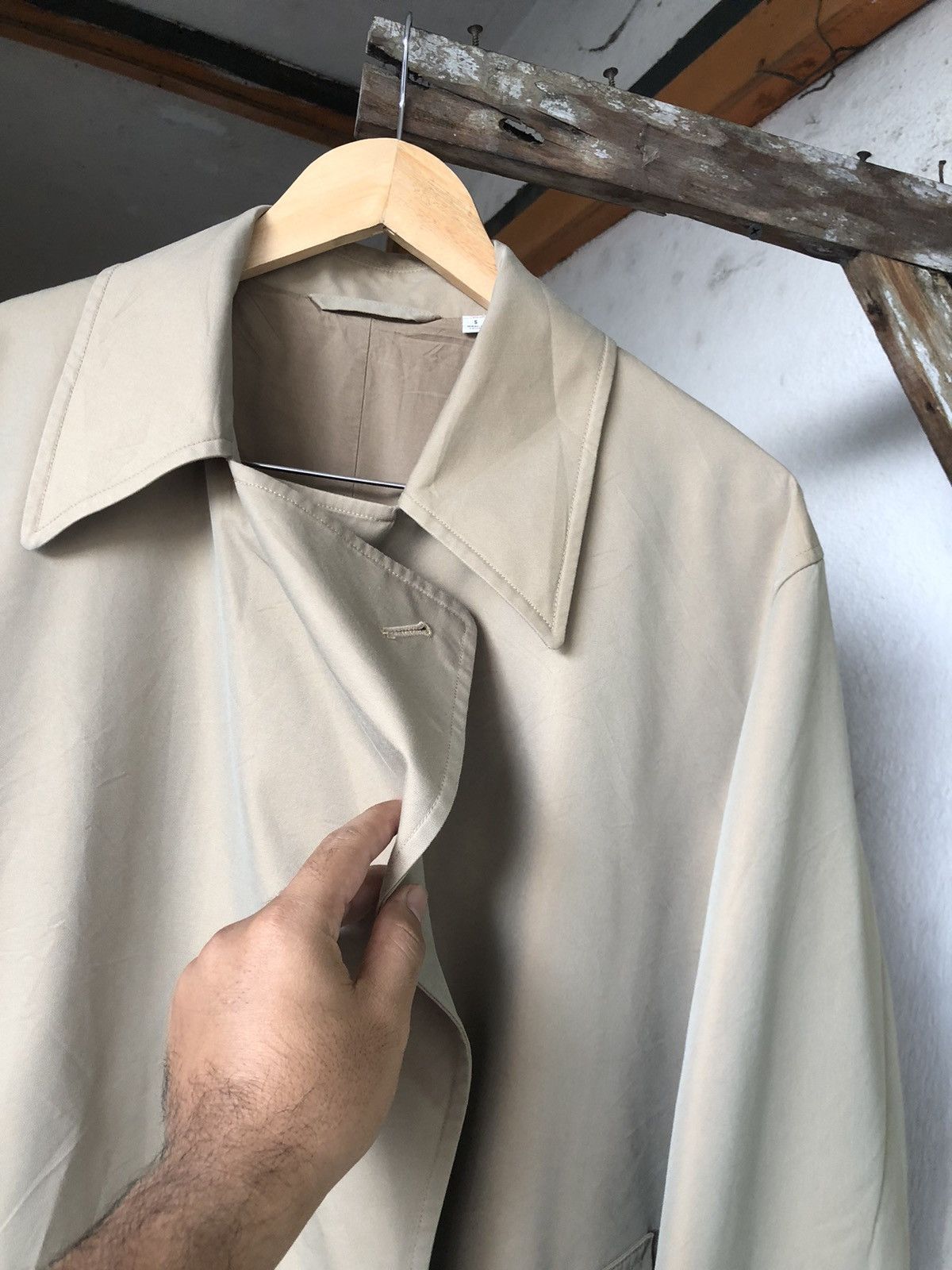 Lemaire × Uniqlo Uniqlo U Oversized Trench Coat Beige Tan Brown Lemaire Size US S / EU 44-46 / 1 - 9 Thumbnail