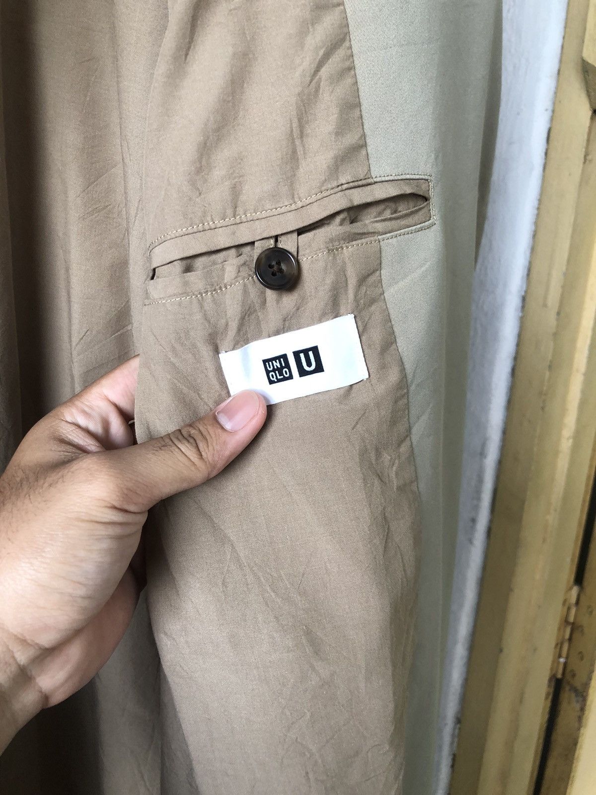 Lemaire × Uniqlo Uniqlo U Oversized Trench Coat Beige Tan Brown Lemaire Size US S / EU 44-46 / 1 - 13 Thumbnail