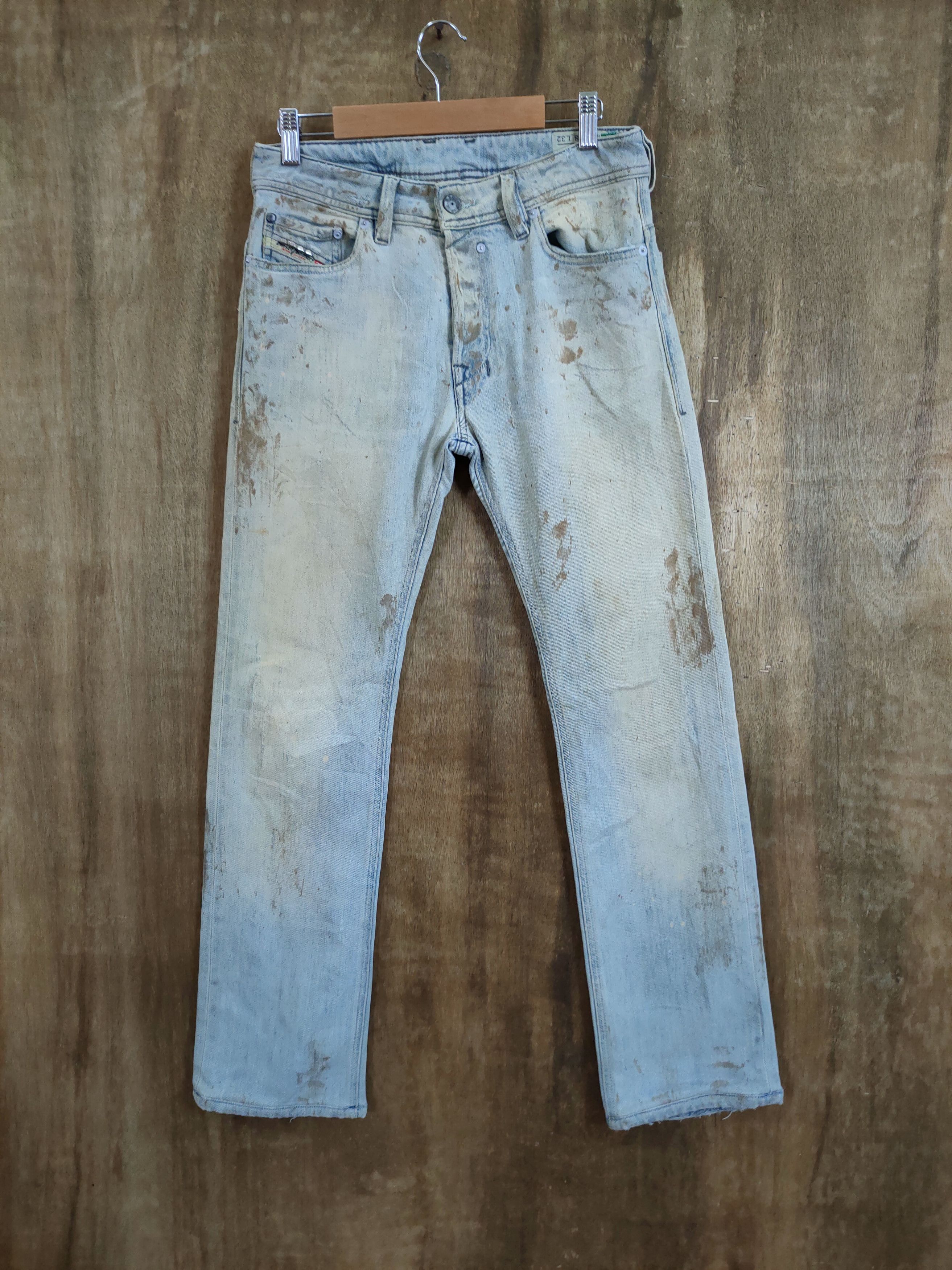 Diesel Diesel distressed dirty denim streewear pants #46-753 Size US 28 / EU 44 - 1 Thumbnail