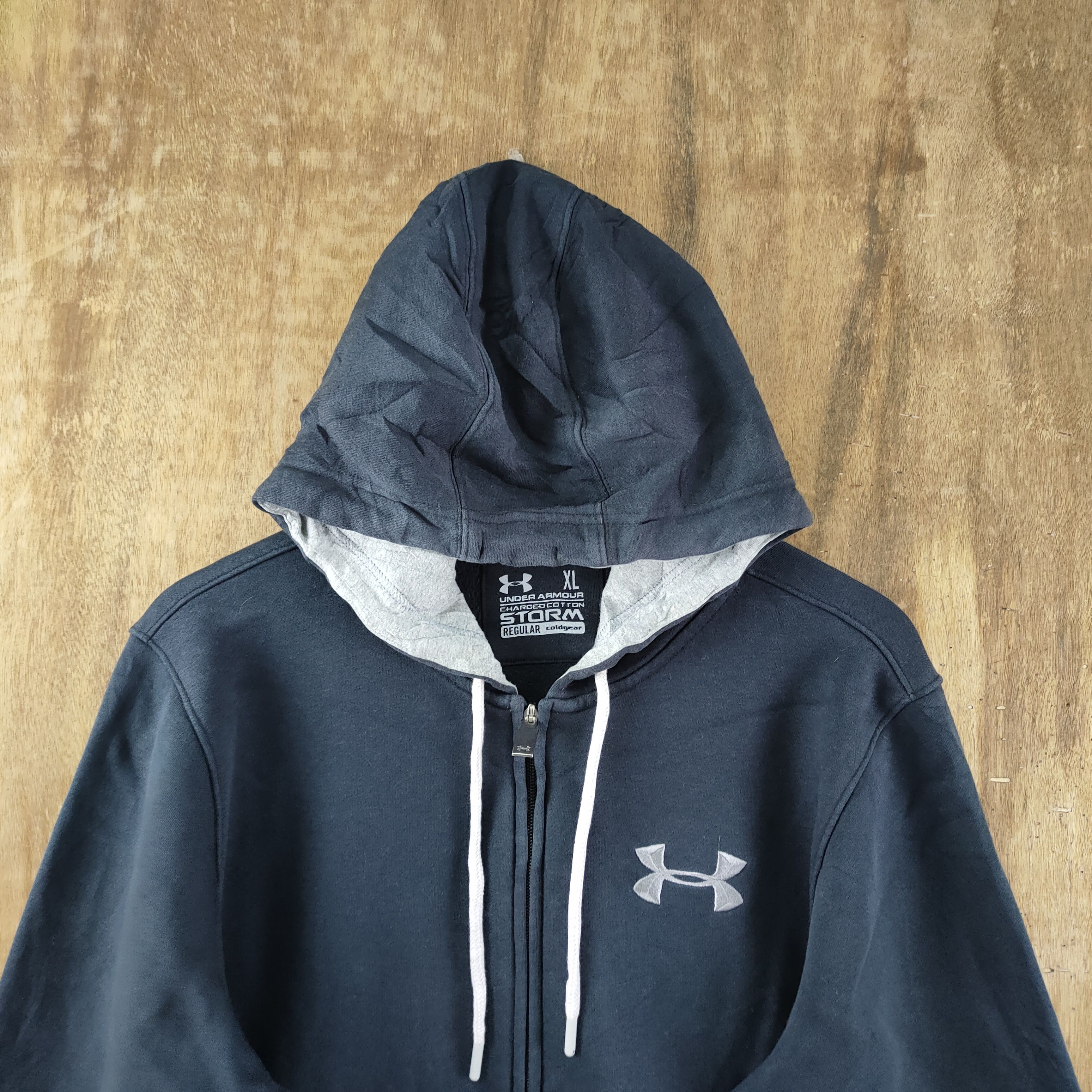 Under Armour VINTAGE UNDER ARMOUR FADED BLACK BIG LOGO SWEATSHIRT Size US XL / EU 56 / 4 - 3 Thumbnail