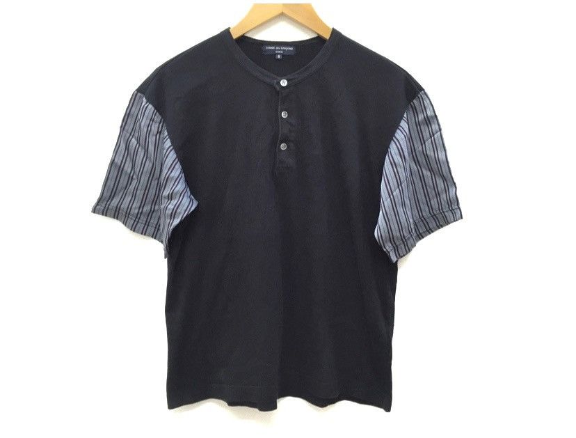 Comme des Garcons × Comme des Garcons Homme SS03 CDGH Hybrid 100% Cupra sleeve tee Size US S / EU 44-46 / 1 - 1 Thumbnail