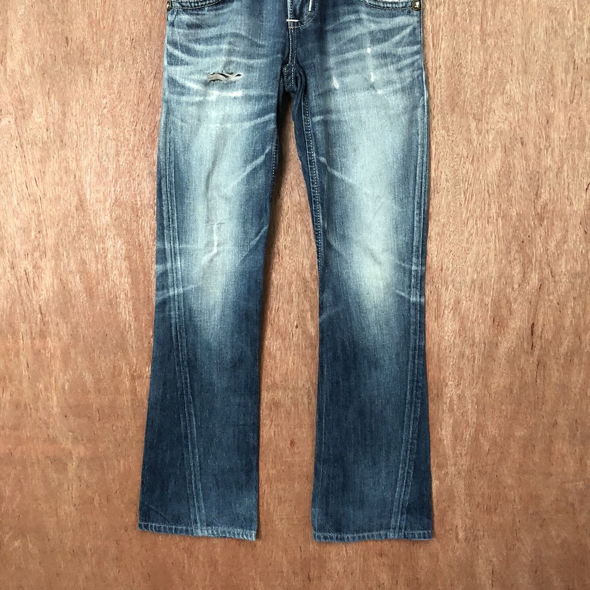 Edwin Edwin Blue trip distressed Denim vintage pants #6386 Size US 26 / EU 42 - 3 Thumbnail