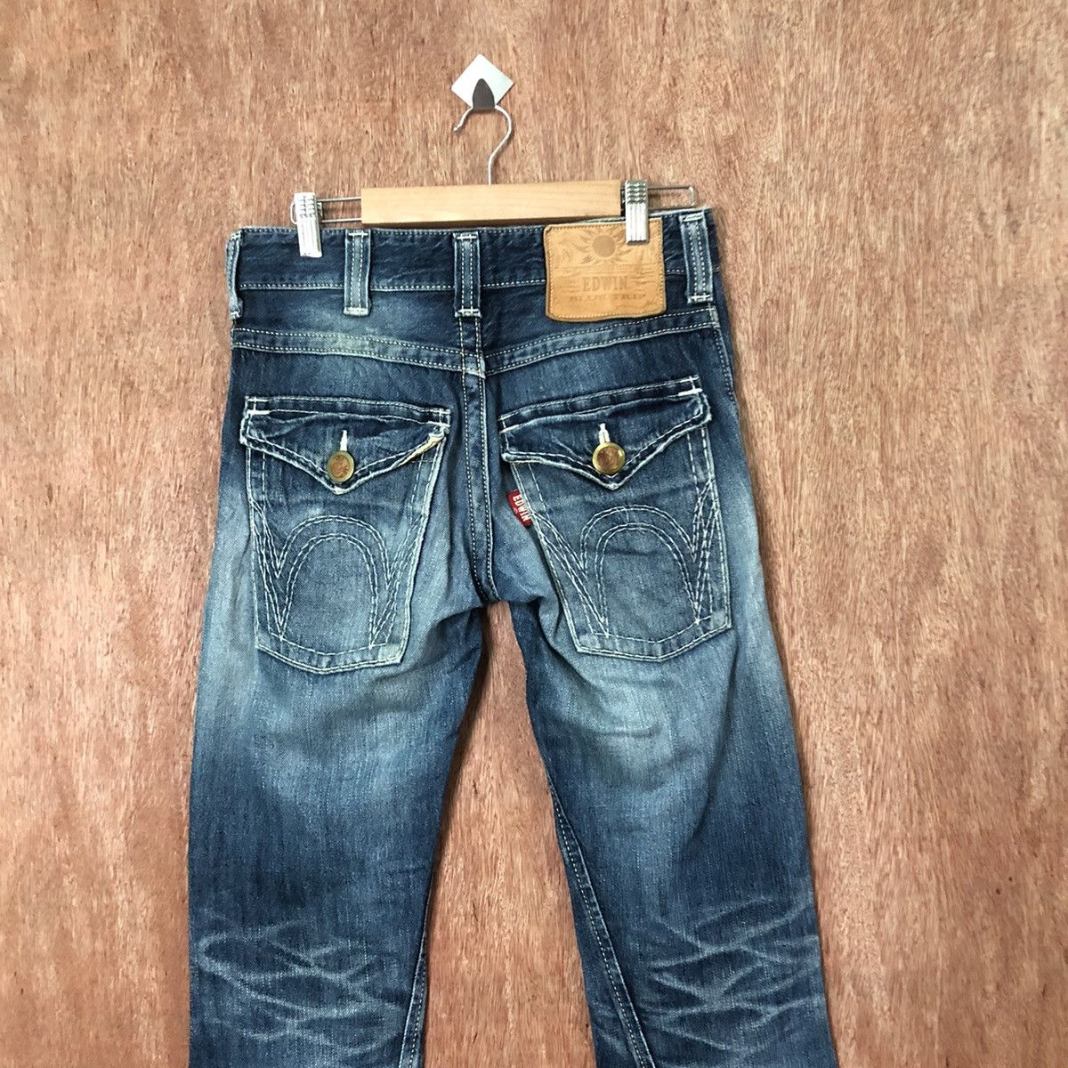Edwin Edwin Blue trip distressed Denim vintage pants #6386 Size US 26 / EU 42 - 9 Thumbnail