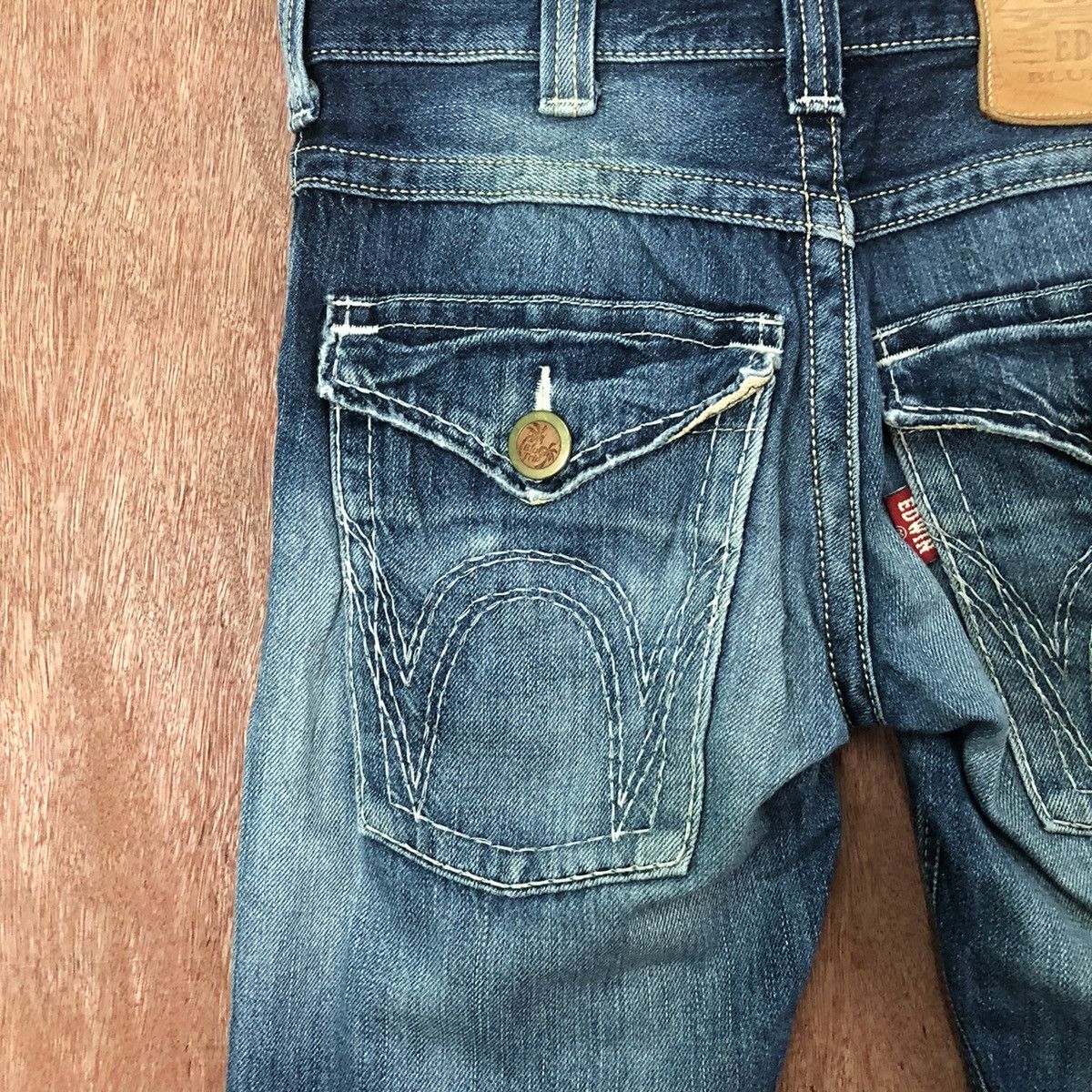 Edwin Edwin Blue trip distressed Denim vintage pants #6386 Size US 26 / EU 42 - 11 Thumbnail