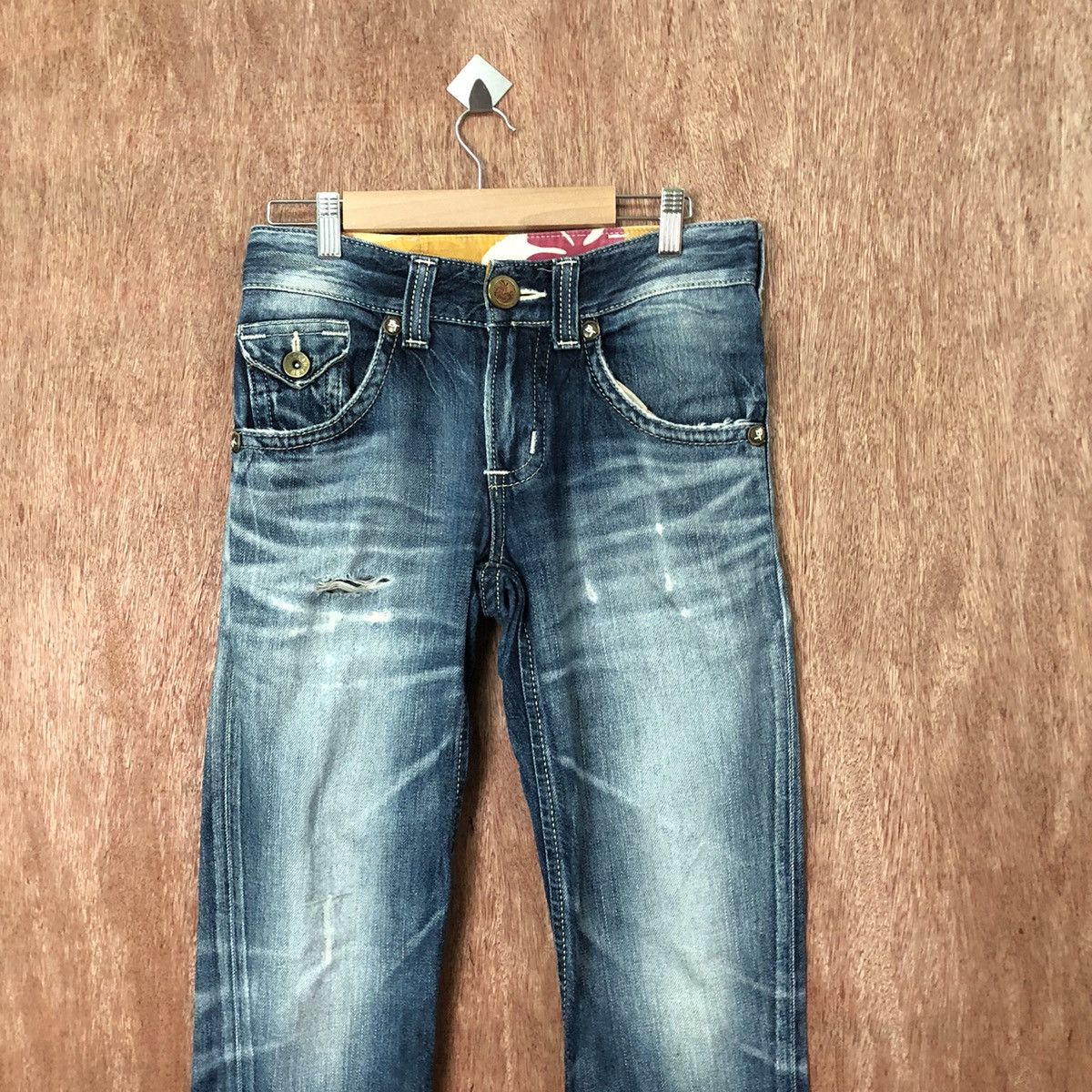 Edwin Edwin Blue trip distressed Denim vintage pants #6386 Size US 26 / EU 42 - 2 Thumbnail