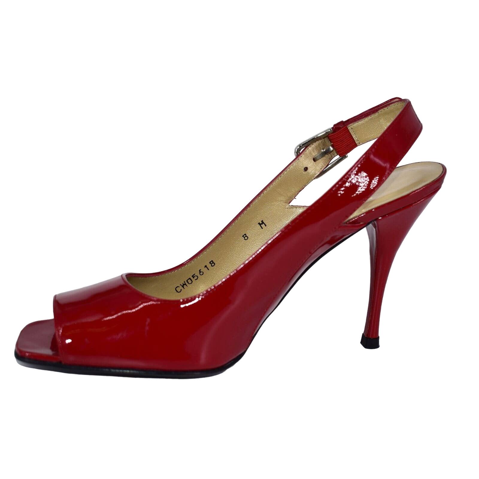 B5 NIB STUART WEITZMAN Aniline Patent Heels Shoes Size 8 M