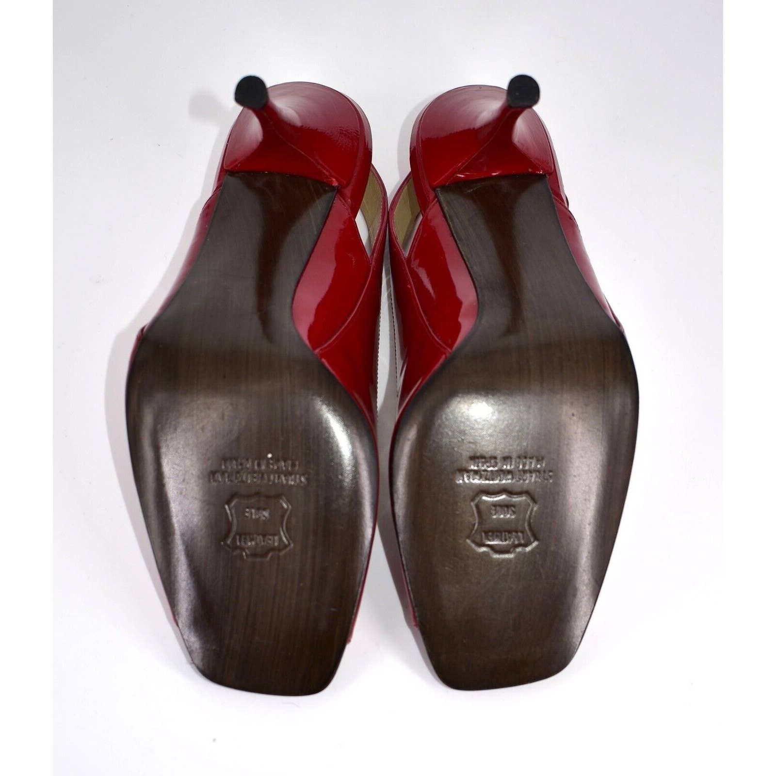 B5 NIB STUART WEITZMAN Aniline Patent Heels Shoes Size 8 M
