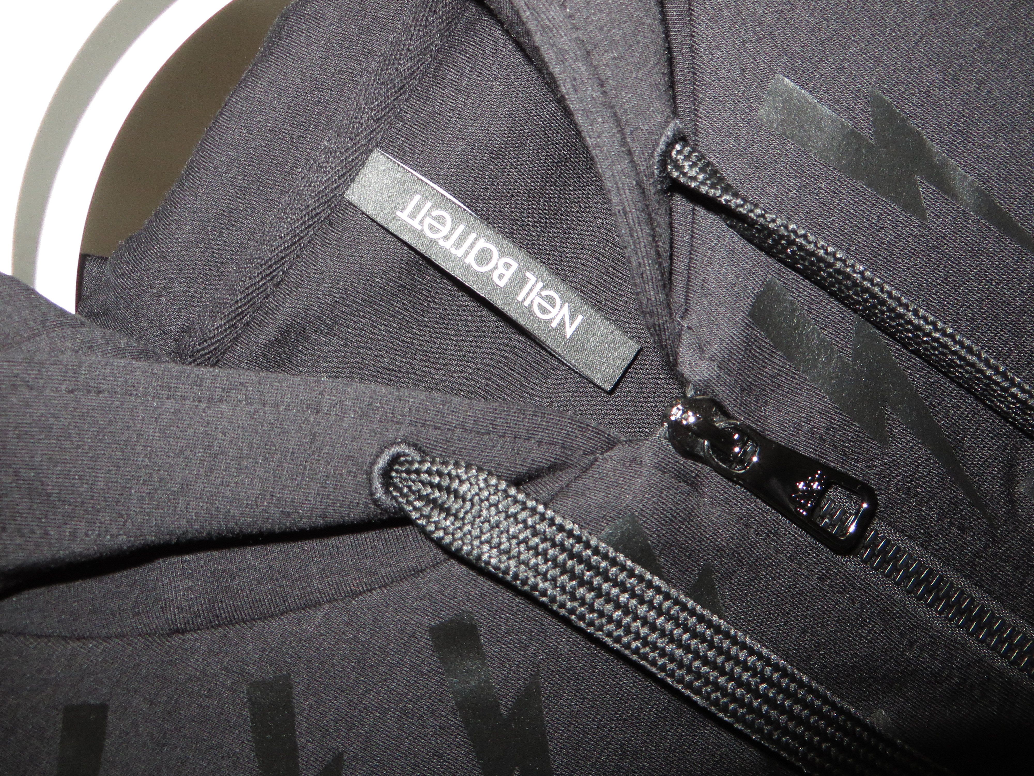 Neil Barrett Lightning bolt print zip hoodie Size US XXS / EU 40 - 3 Thumbnail