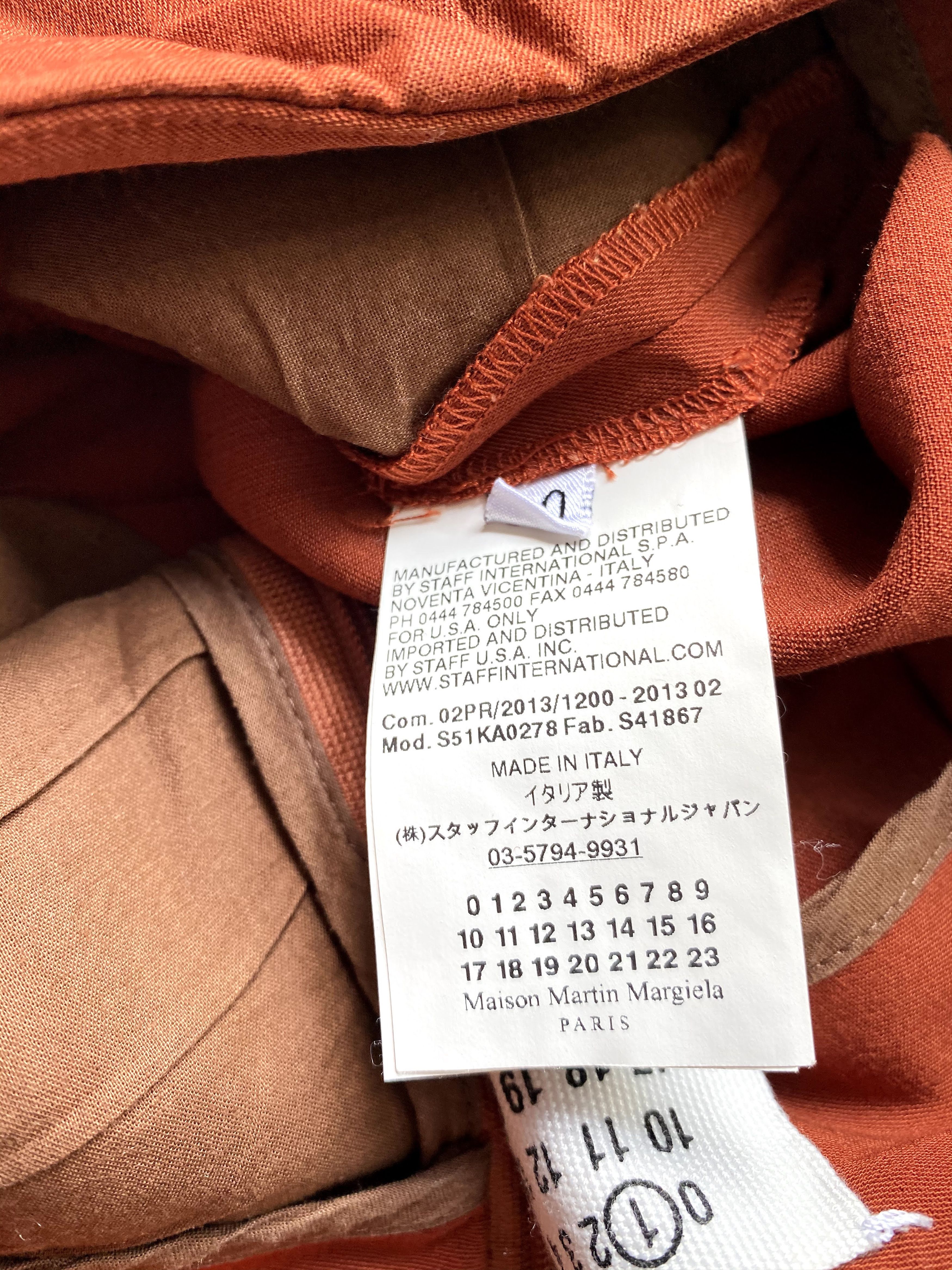 Maison Margiela ⚡️QUICK SALE⚡️ 2013 Maison Margiela Orange Pants trousers Size 27" / US 4 / IT 40 - 6 Thumbnail