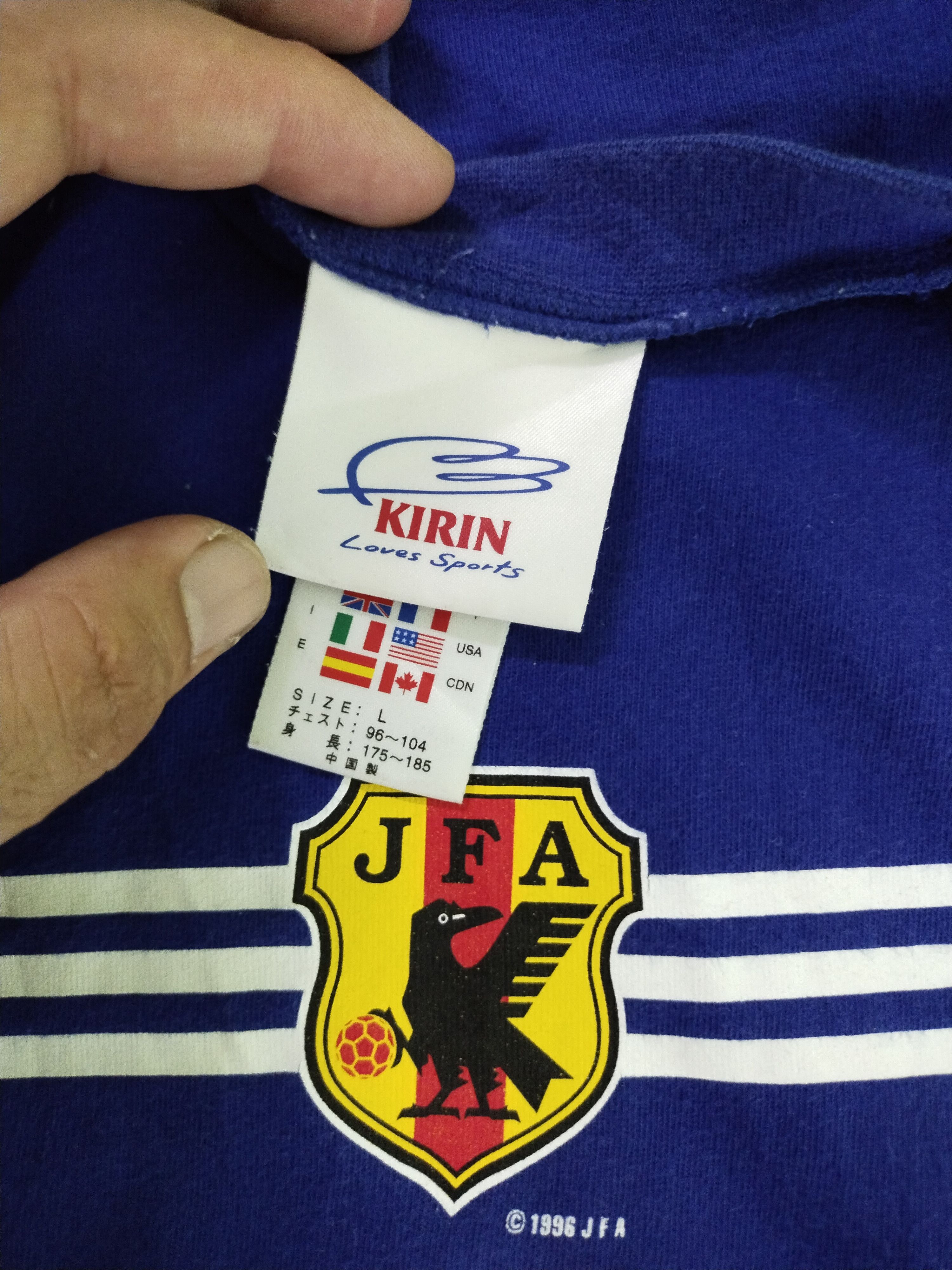 Adidas × Edition Japan × Japanese Brand COMBO VINTAGE JFA KIRIN JAPANESE FOOTBALL TEE Size US M / EU 48-50 / 2 - 7 Thumbnail