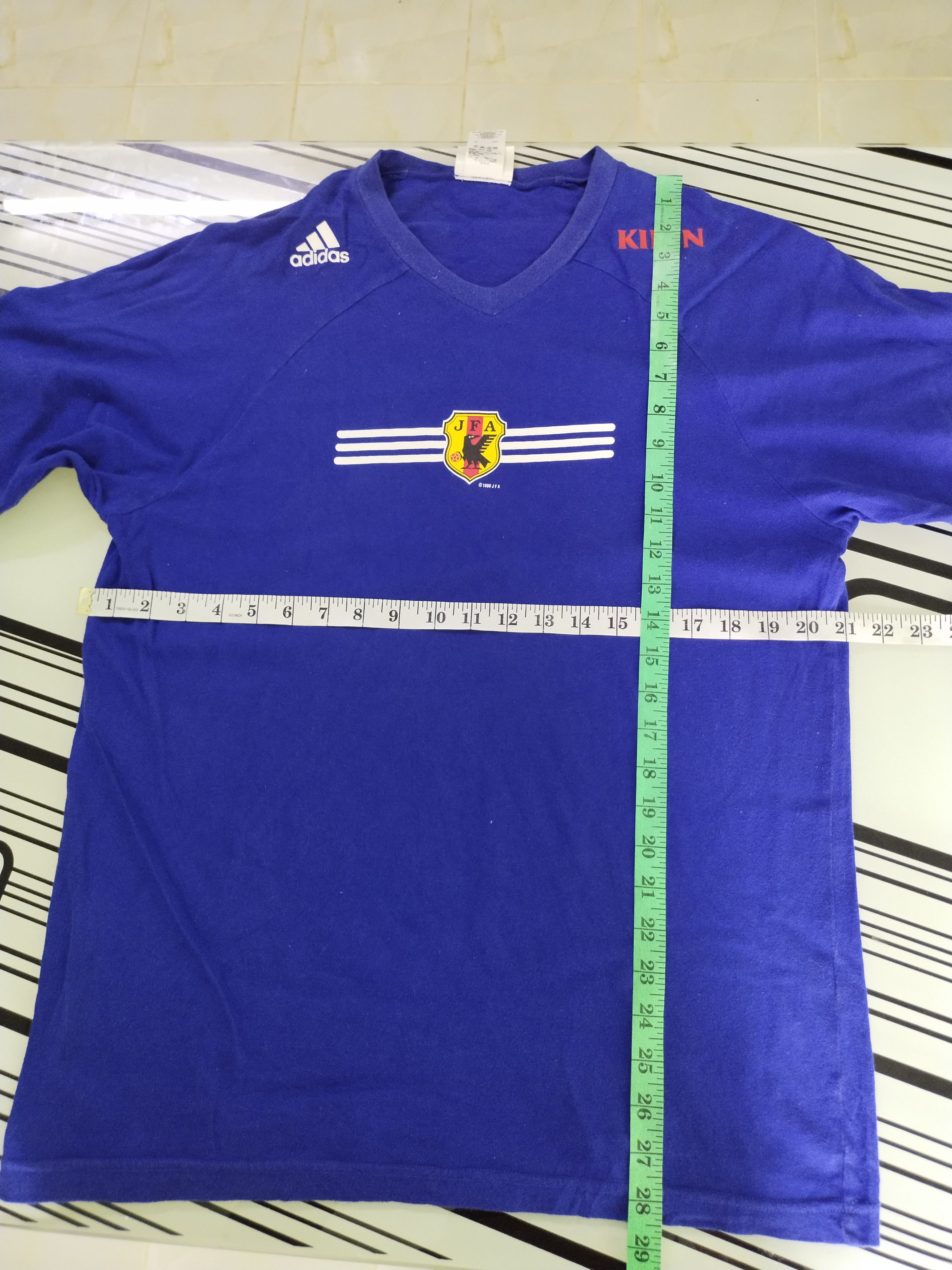 Adidas × Edition Japan × Japanese Brand COMBO VINTAGE JFA KIRIN JAPANESE FOOTBALL TEE Size US M / EU 48-50 / 2 - 17 Thumbnail