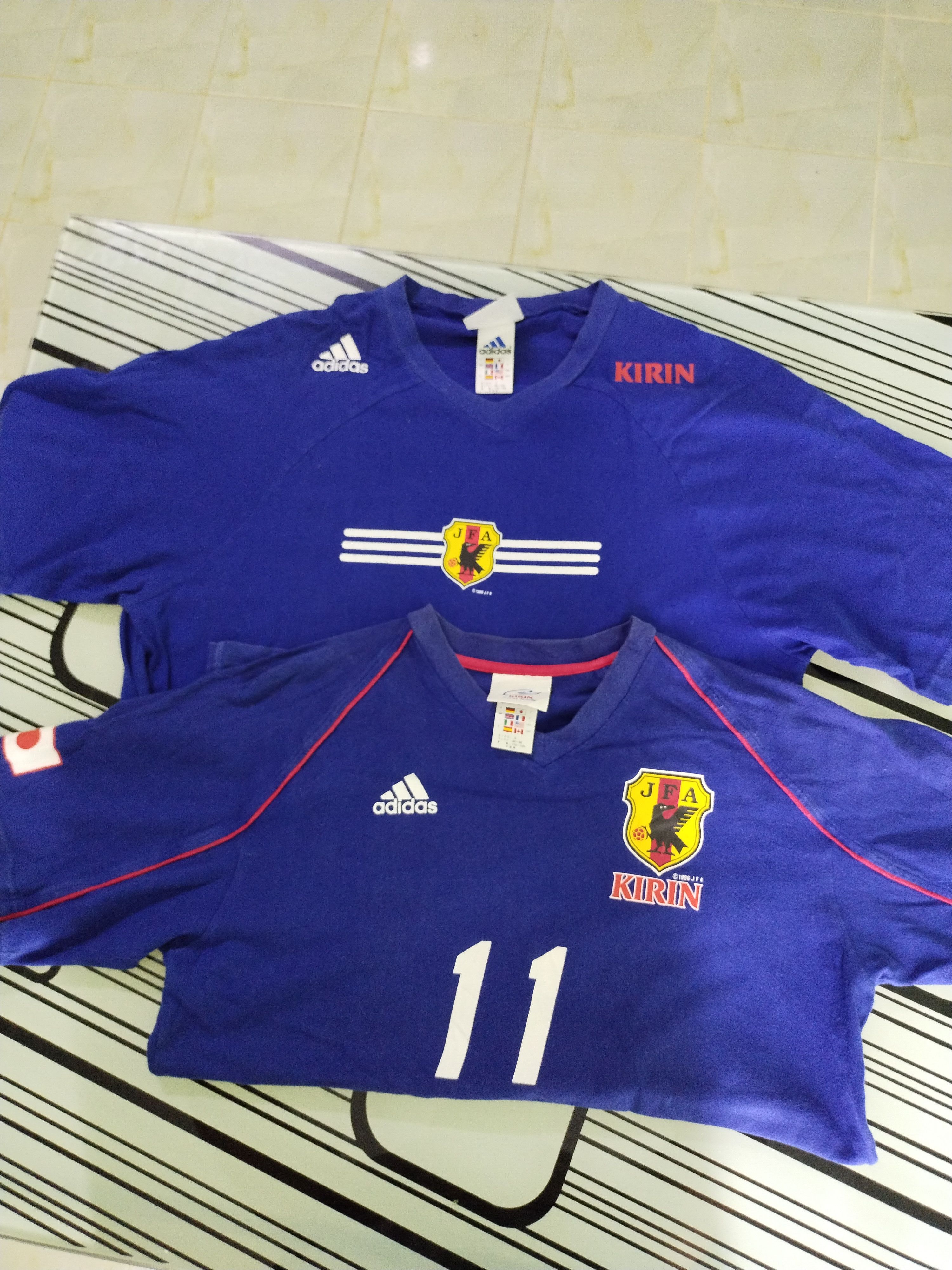 Adidas × Edition Japan × Japanese Brand COMBO VINTAGE JFA KIRIN JAPANESE FOOTBALL TEE Size US M / EU 48-50 / 2 - 2 Thumbnail