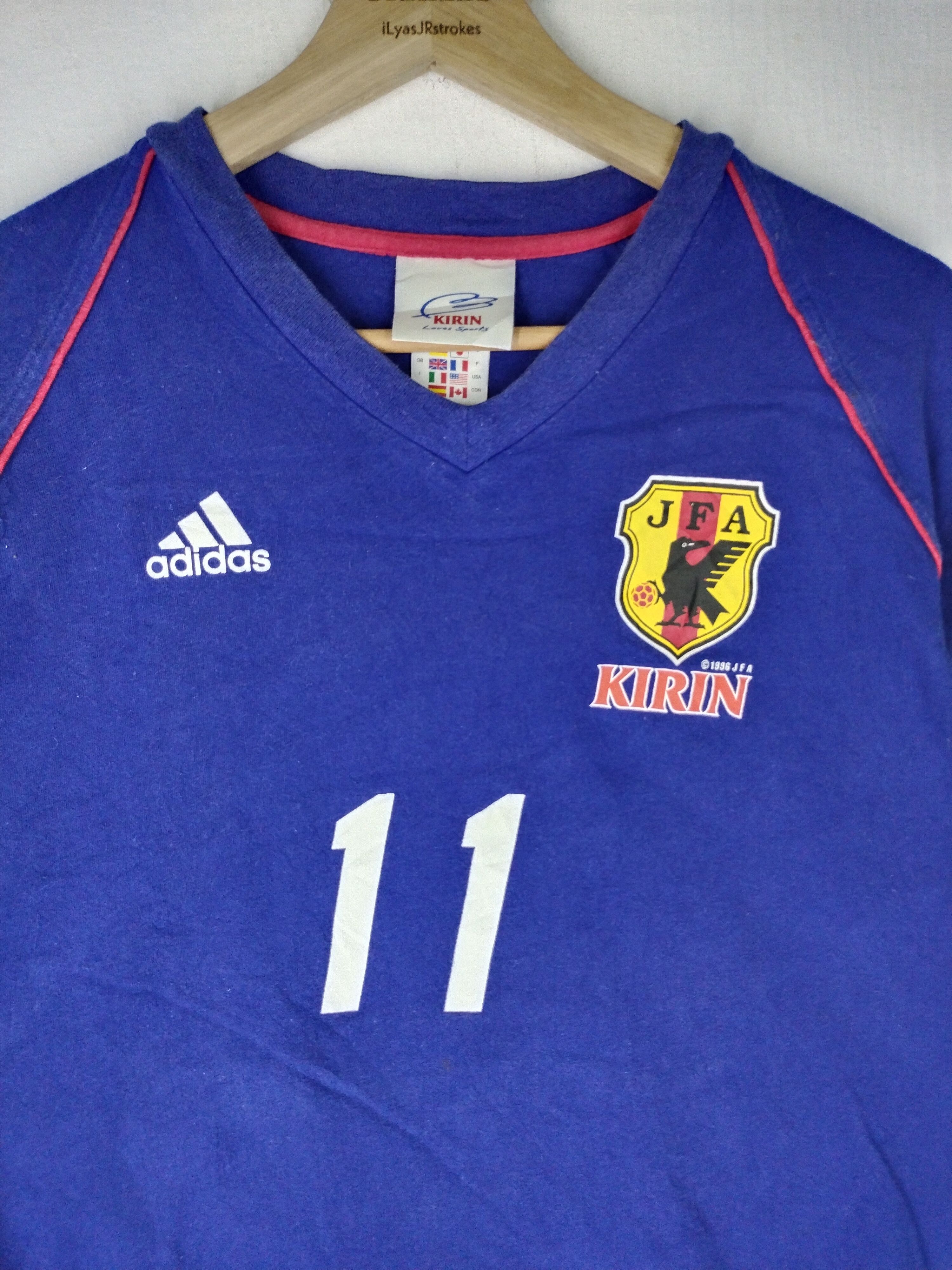 Adidas × Edition Japan × Japanese Brand COMBO VINTAGE JFA KIRIN JAPANESE FOOTBALL TEE Size US M / EU 48-50 / 2 - 10 Thumbnail
