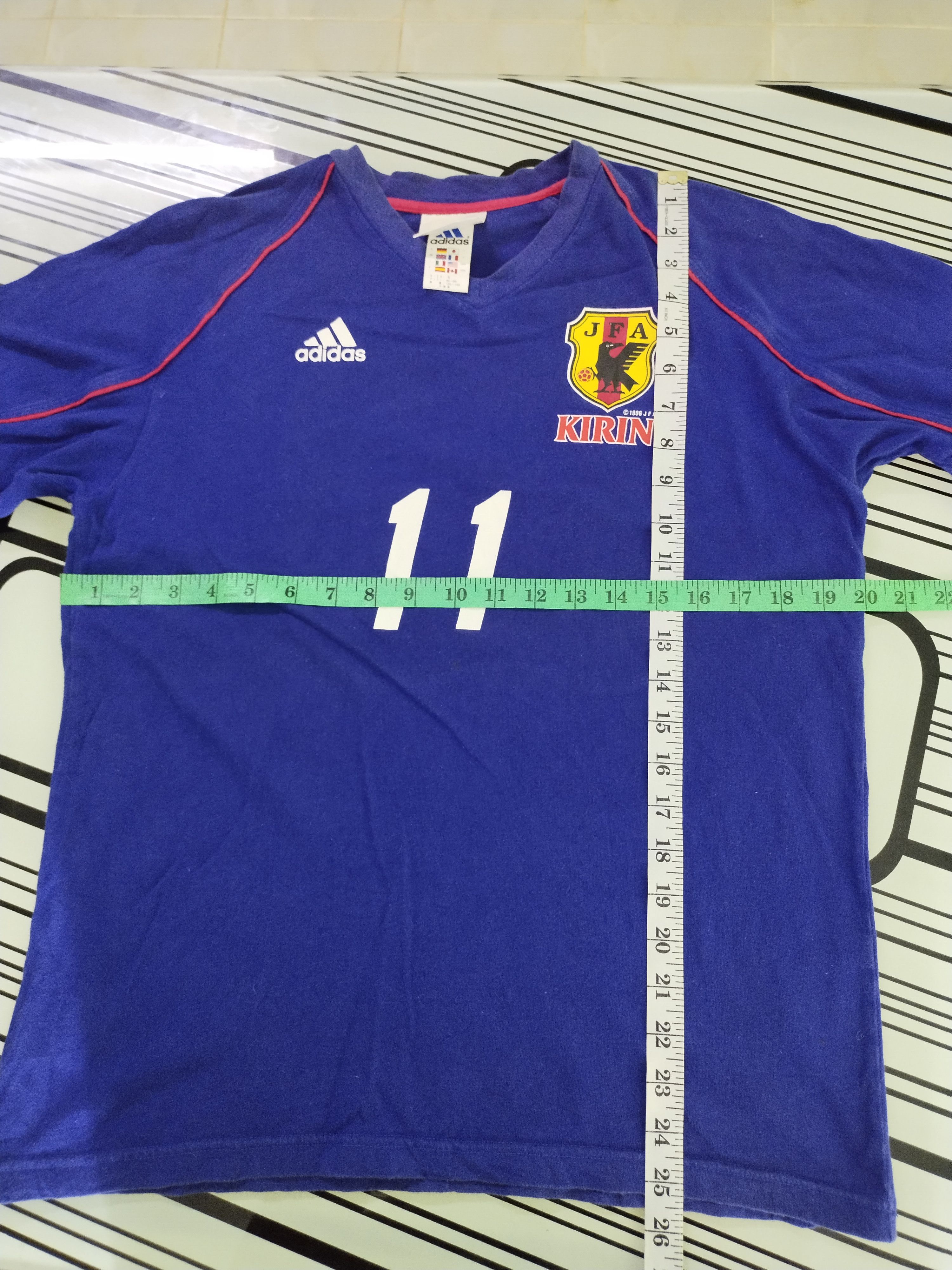 Adidas × Edition Japan × Japanese Brand COMBO VINTAGE JFA KIRIN JAPANESE FOOTBALL TEE Size US M / EU 48-50 / 2 - 22 Thumbnail