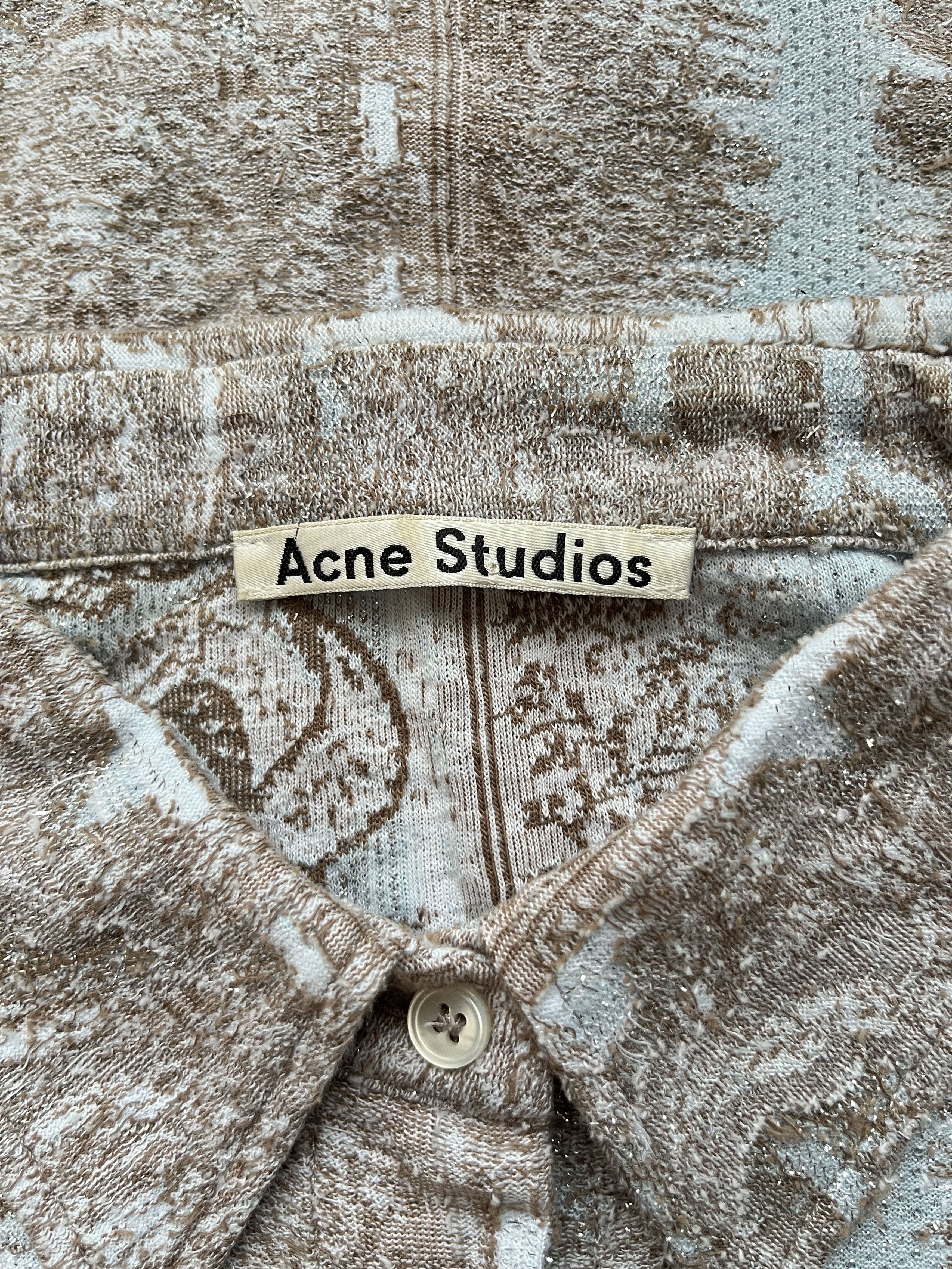 Acne Studios ⚡️QUICK SALE⚡️Acne Studios Patterned Sparkle Button up Shirt Size US XS / EU 42 / 0 - 3 Thumbnail