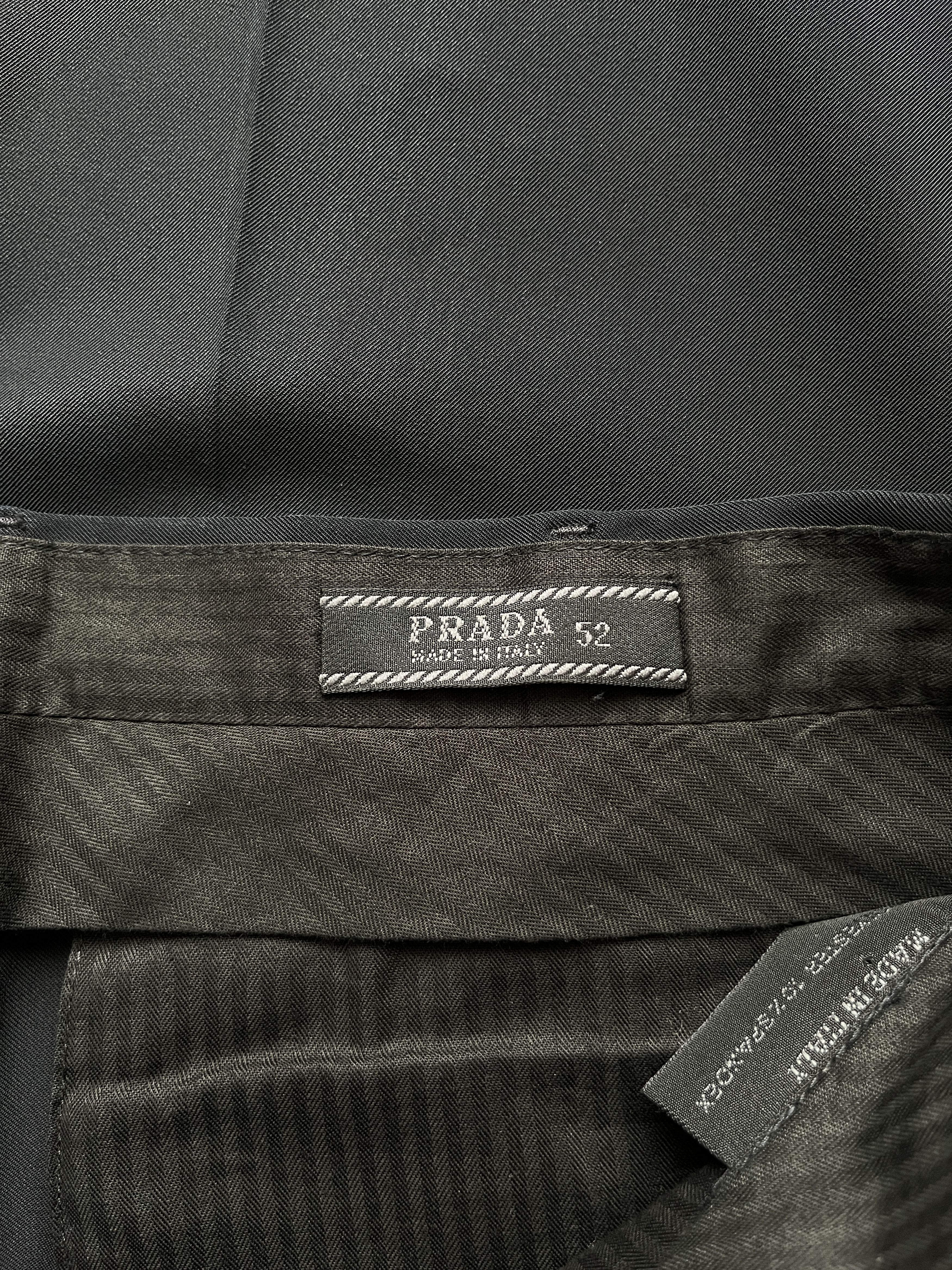 Prada ⚡️QUICK SALE⚡️1990's Prada Navy Trousers Pants Size US 36 / EU 52 - 3 Thumbnail