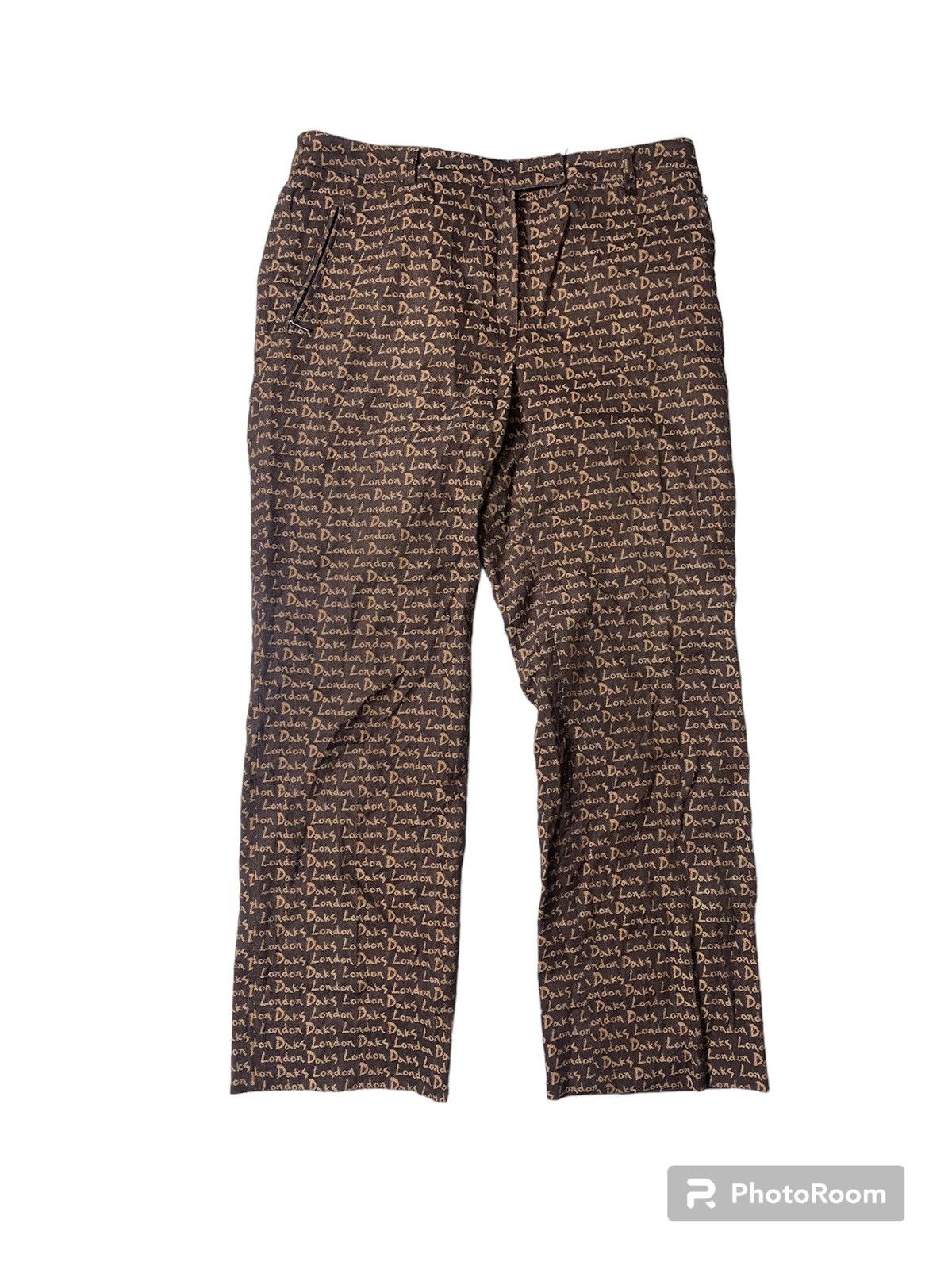 DAKS × Designer × Hysteric Glamour Daks London Full Spell Out Pants Size US 30 / EU 46 - 1 Thumbnail
