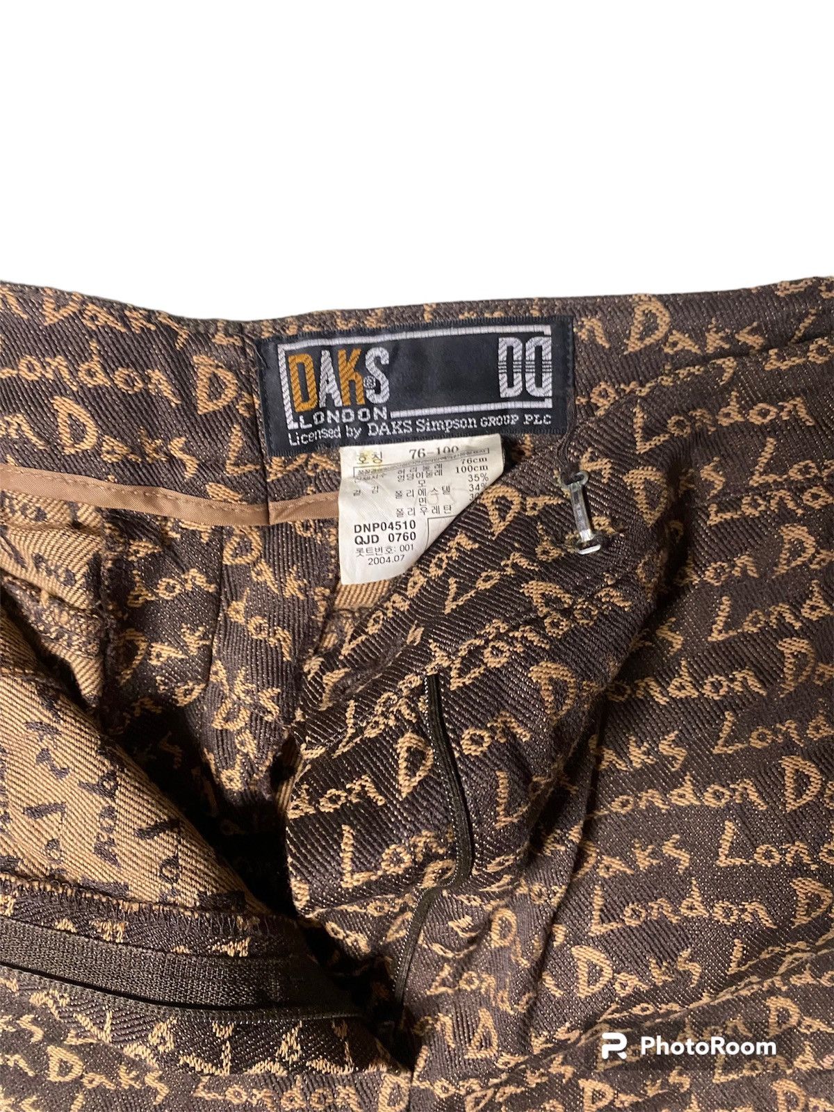 DAKS × Designer × Hysteric Glamour Daks London Full Spell Out Pants Size US 30 / EU 46 - 7 Thumbnail