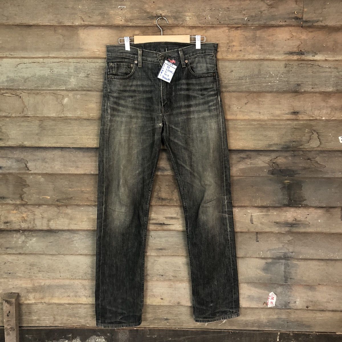Vintage 505 Levis vintage Black Distressed Denim Pants #5122 Size US 31 - 1 Thumbnail