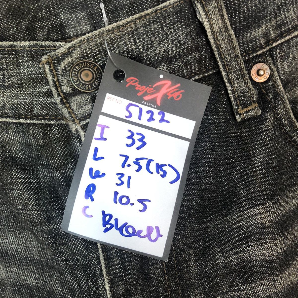Vintage 505 Levis vintage Black Distressed Denim Pants #5122 Size US 31 - 8 Thumbnail