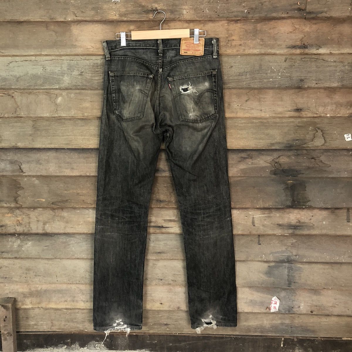 Vintage 505 Levis vintage Black Distressed Denim Pants #5122 Size US 31 - 10 Thumbnail
