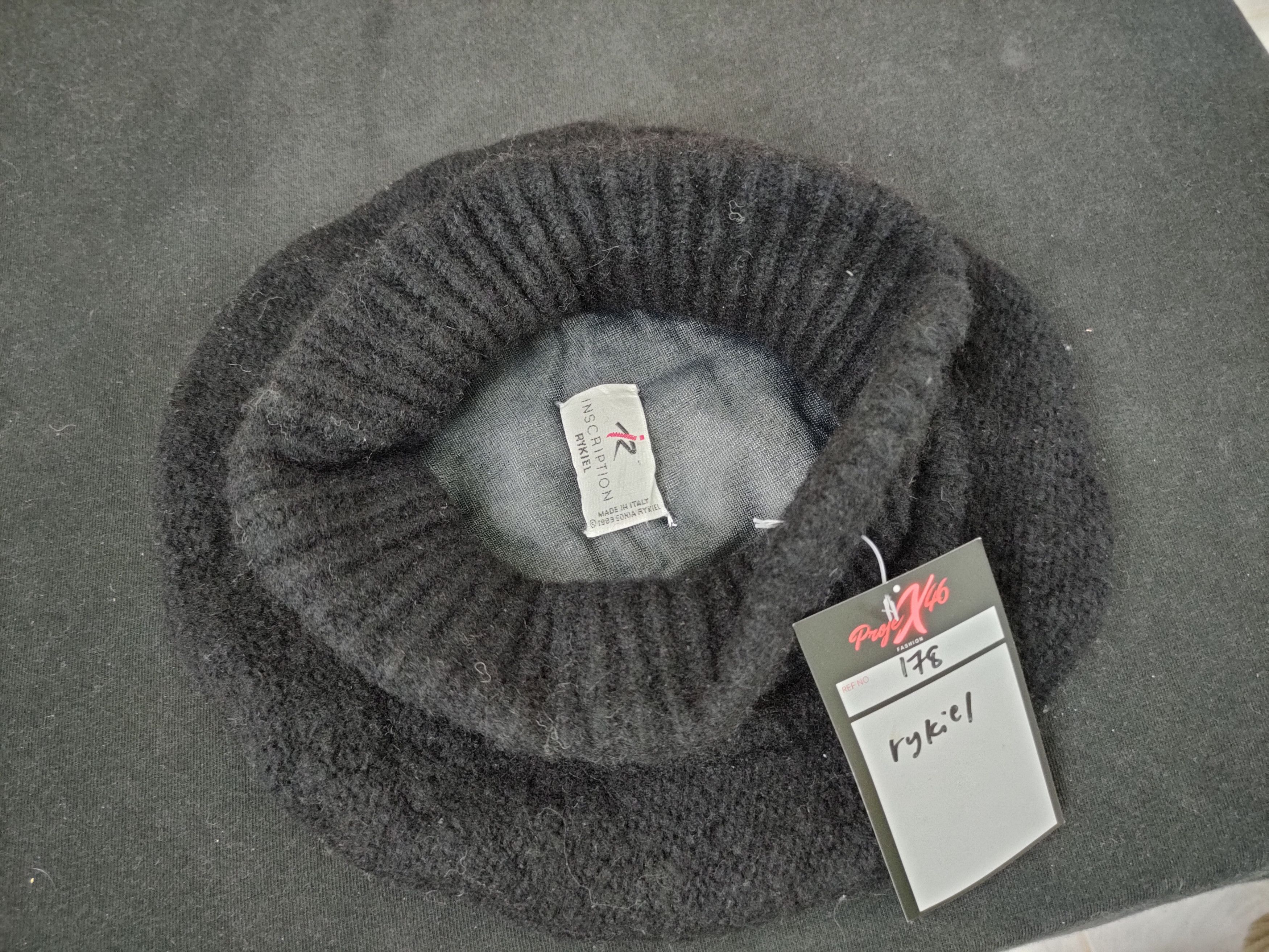 Sonia Rykiel Rykiel Inscription hat italian designer made in italy #178 Size ONE SIZE - 5 Thumbnail