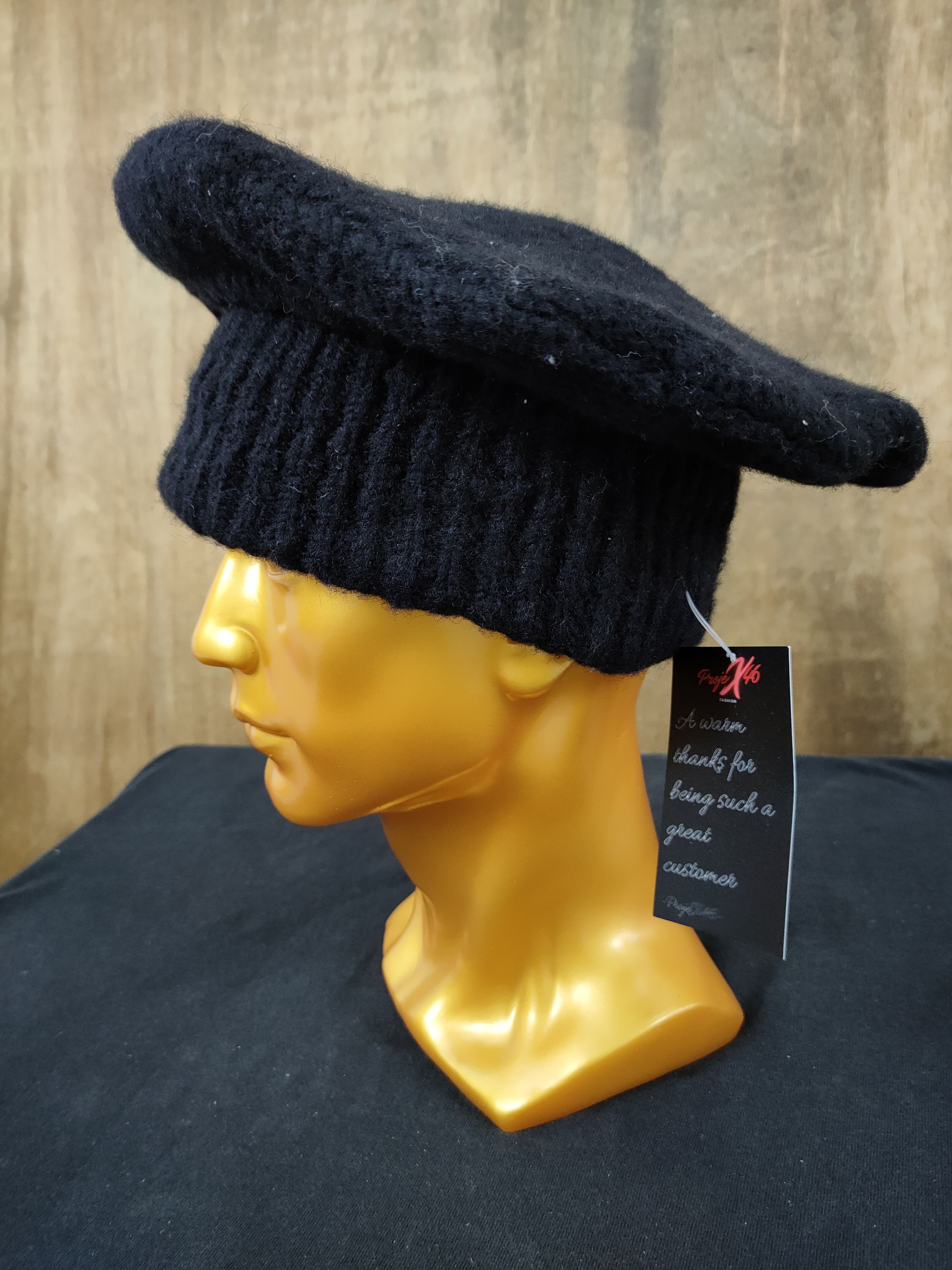 Sonia Rykiel Rykiel Inscription hat italian designer made in italy #178 Size ONE SIZE - 2 Thumbnail
