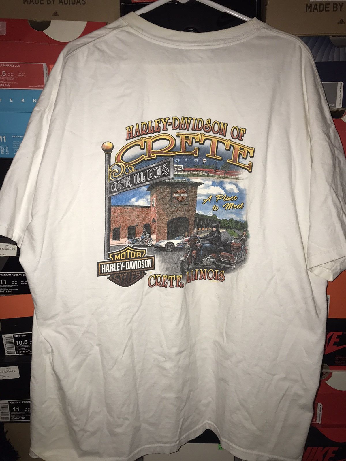 Hanes Harley Davidson 2008 Crete, IL Tee Size US XXL / EU 58 / 5 - 1 Thumbnail