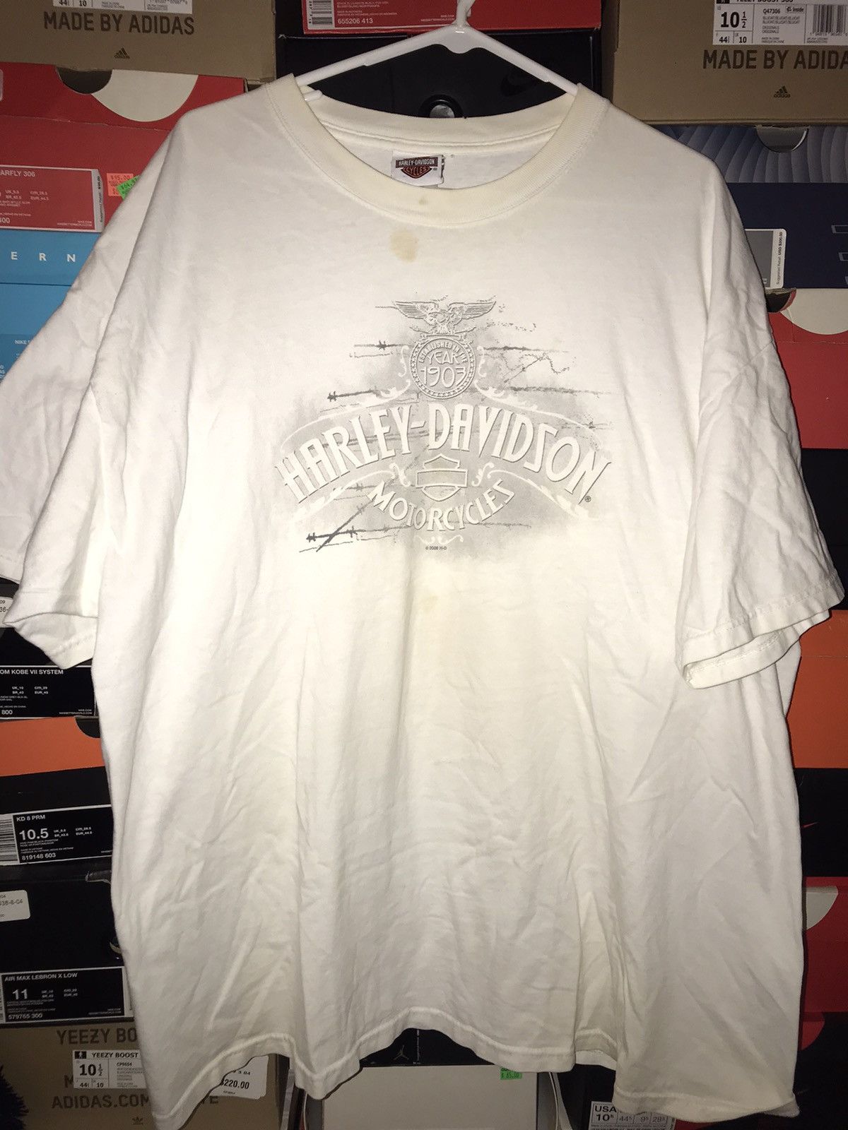 Hanes Harley Davidson 2008 Crete, IL Tee Size US XXL / EU 58 / 5 - 2 Thumbnail