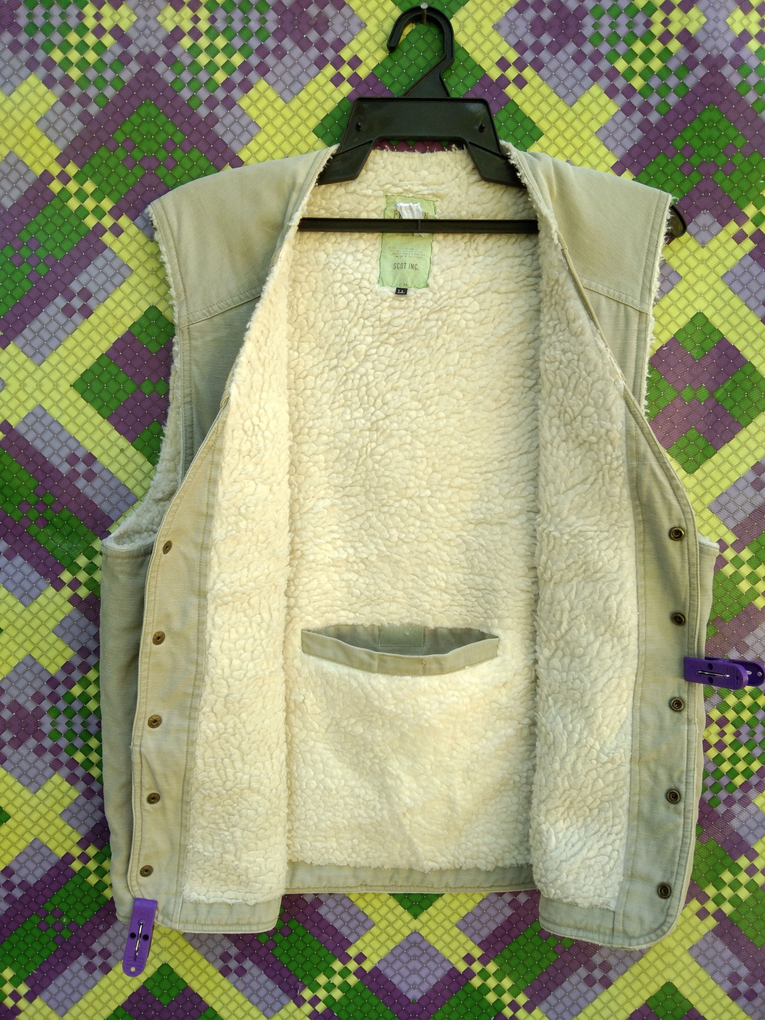 Japanese Brand SCOT. INC SHERPA VEST JACKET Size US L / EU 52-54 / 3 - 4 Thumbnail