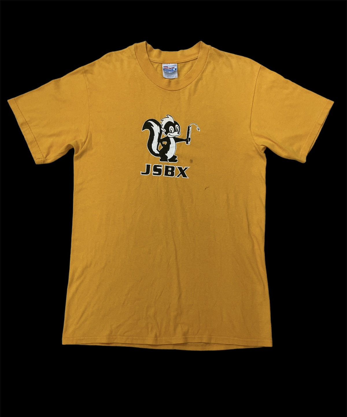 image of Band Tees x Rock Band Vintage 90's Jon Spencer Blues Explosions Promo Shirt in Yellow (Size Medium)