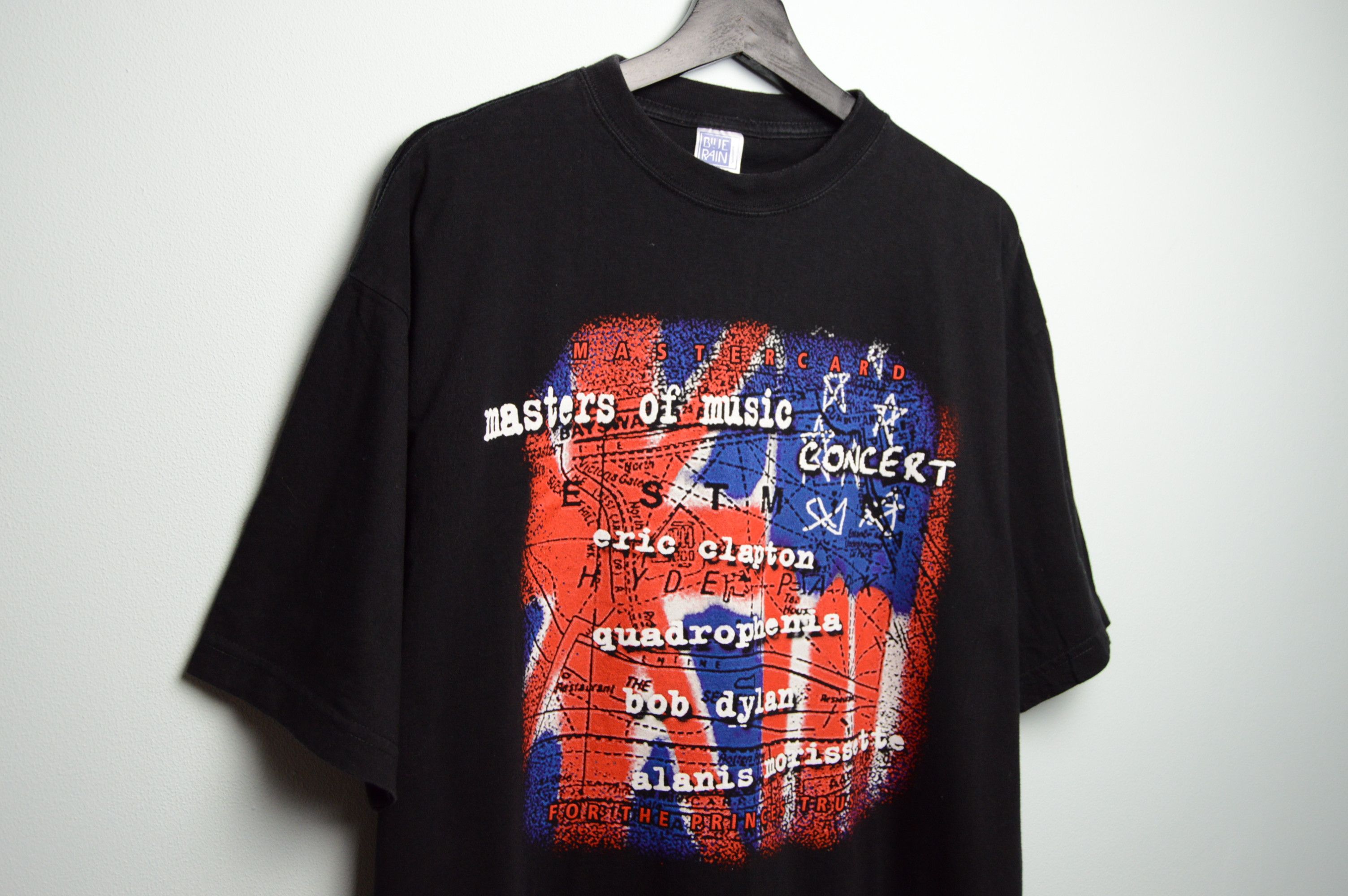 Band Tees bob dylan 1996 eric clapton t-shirt Size US XL / EU 56 / 4 - 2 Thumbnail