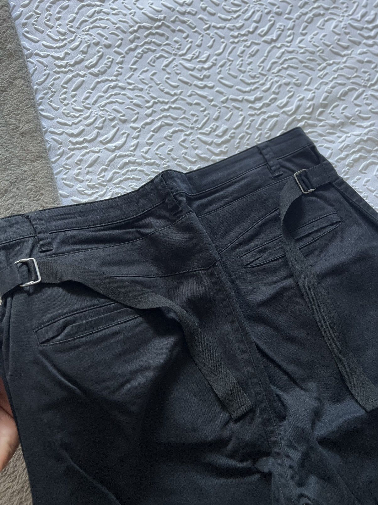Helmut Lang Buckled Slim Straight Pant Size US 31 - 4 Thumbnail