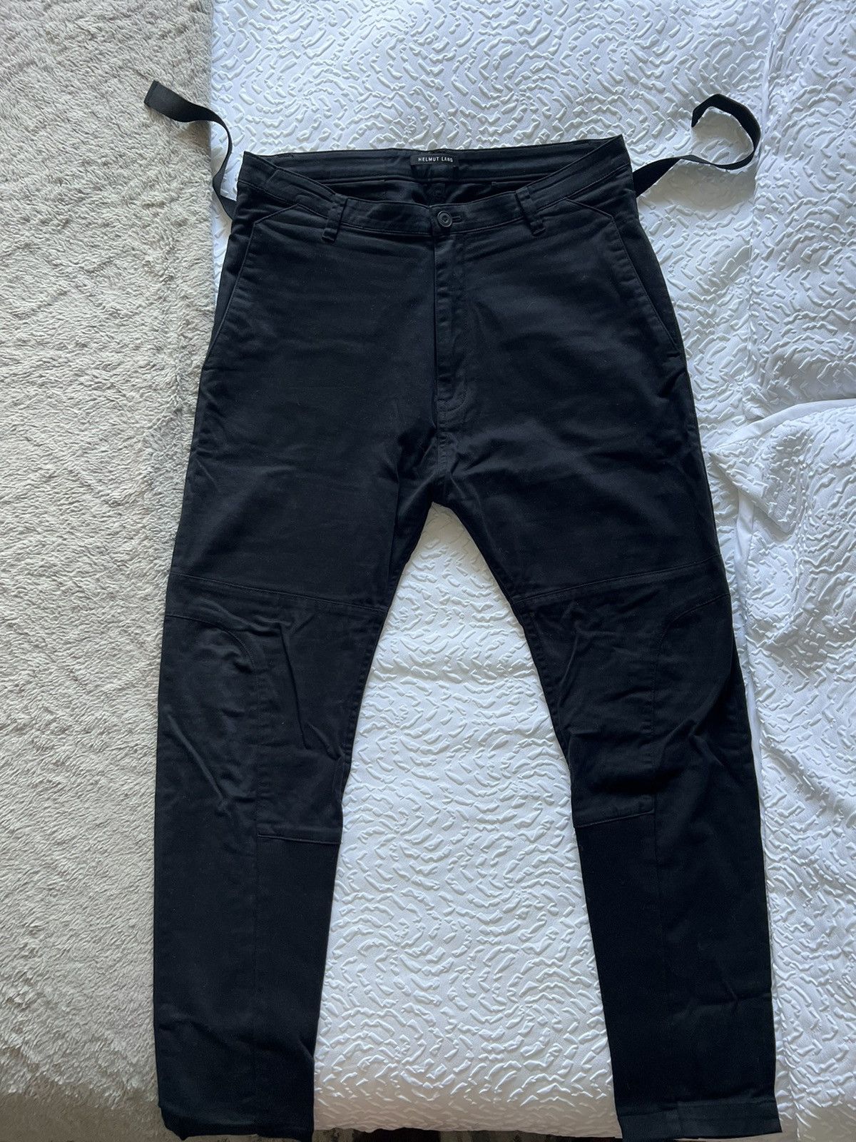 Helmut Lang Buckled Slim Straight Pant Size US 31 - 2 Thumbnail