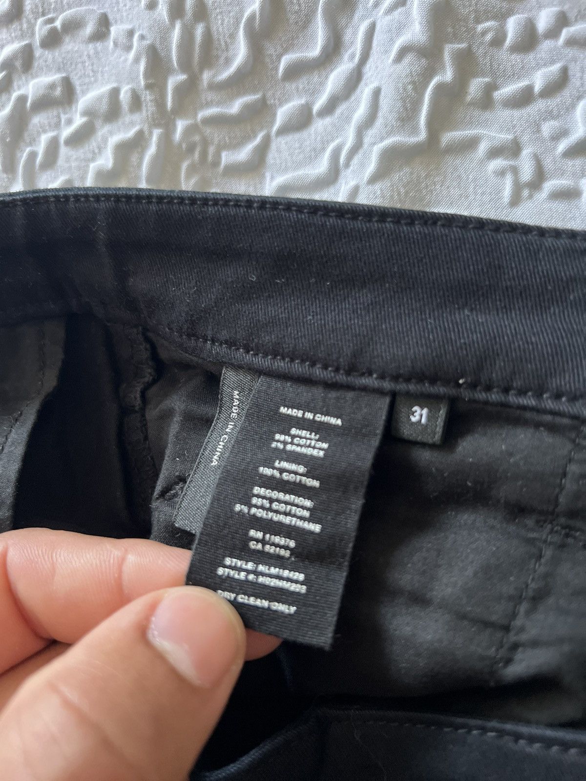 Helmut Lang Buckled Slim Straight Pant Size US 31 - 6 Thumbnail