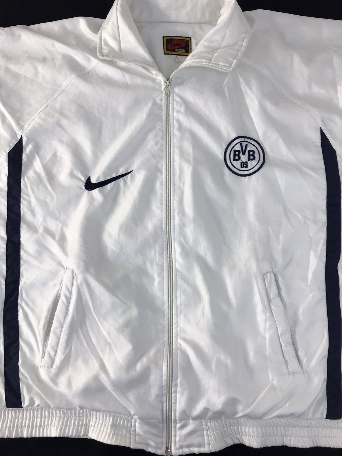 Nike Nike Borussia Dortmond Coach Jacket Zip Up Design Size US L / EU 52-54 / 3 - 3 Thumbnail