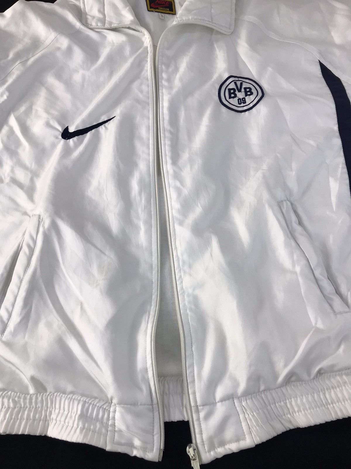 Nike Nike Borussia Dortmond Coach Jacket Zip Up Design Size US L / EU 52-54 / 3 - 5 Thumbnail
