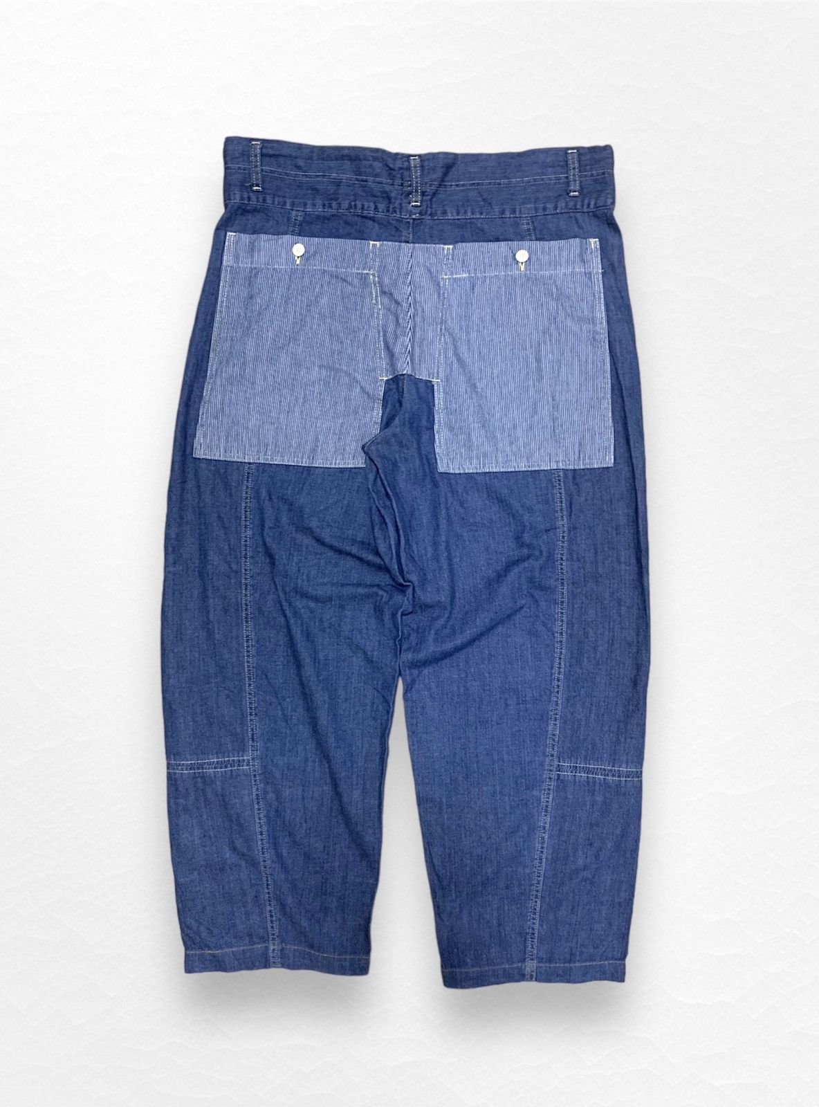 Marithe + Francois Girbaud Marithe Francois Girbaud Chambray Denim Size US 37 - 2 Thumbnail