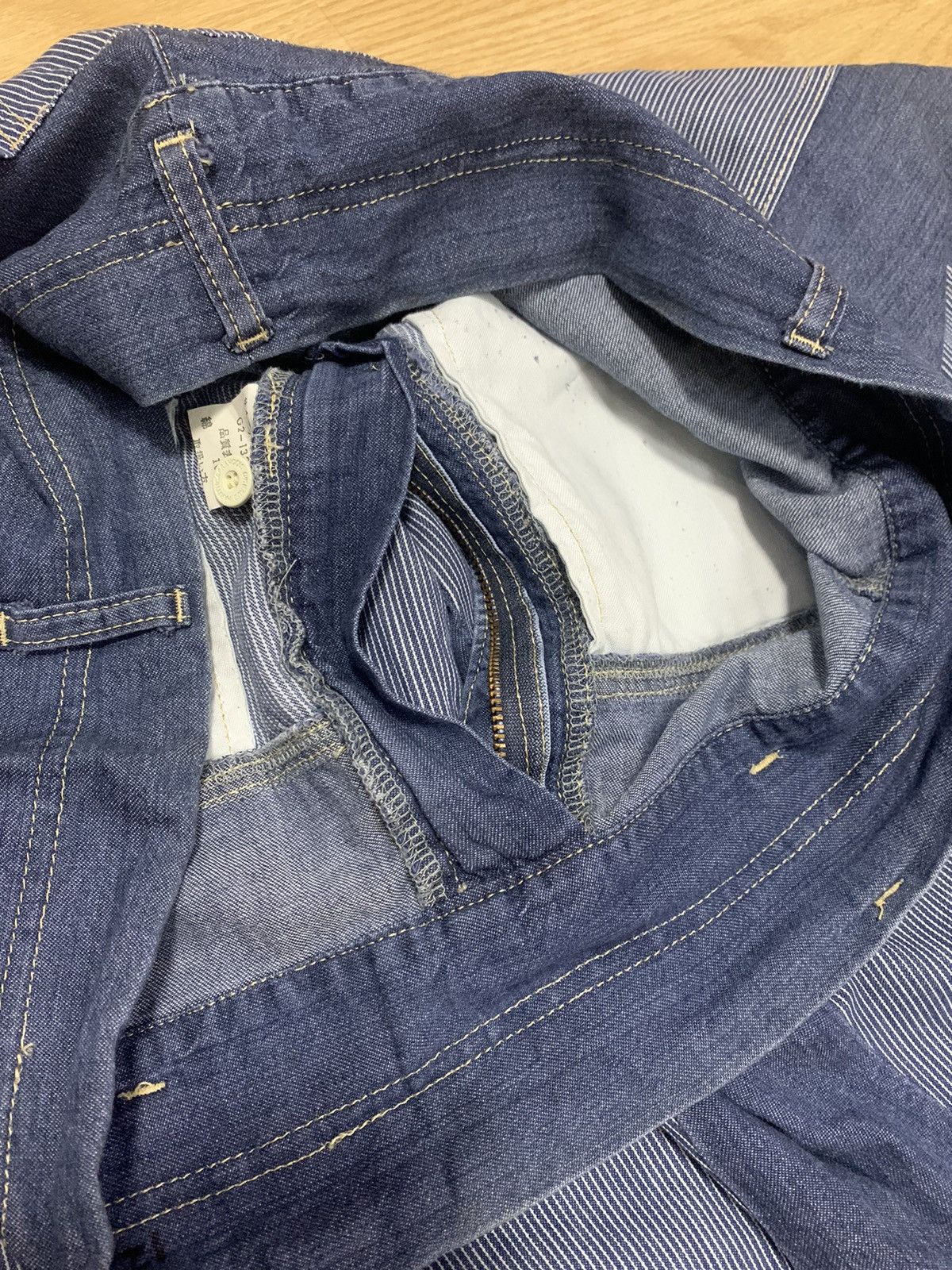 Marithe + Francois Girbaud Marithe Francois Girbaud Chambray Denim Size US 37 - 10 Thumbnail