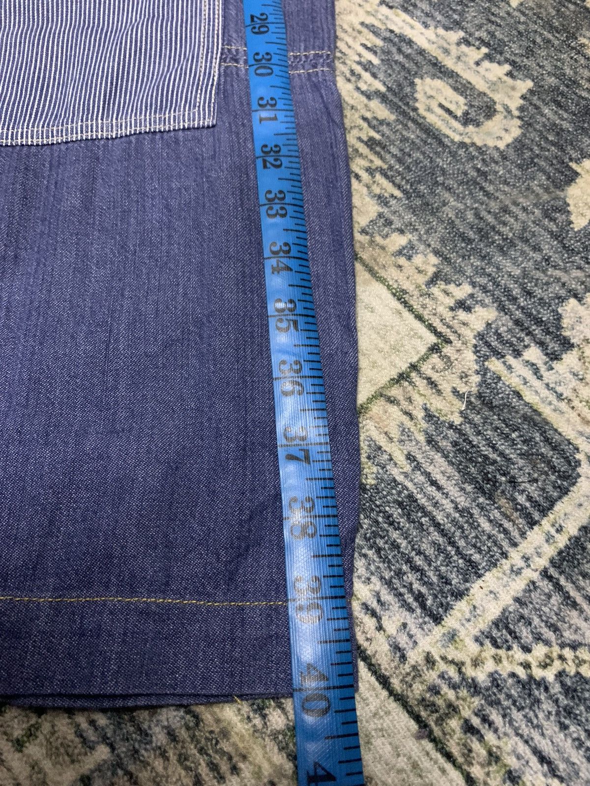 Marithe + Francois Girbaud Marithe Francois Girbaud Chambray Denim Size US 37 - 21 Thumbnail