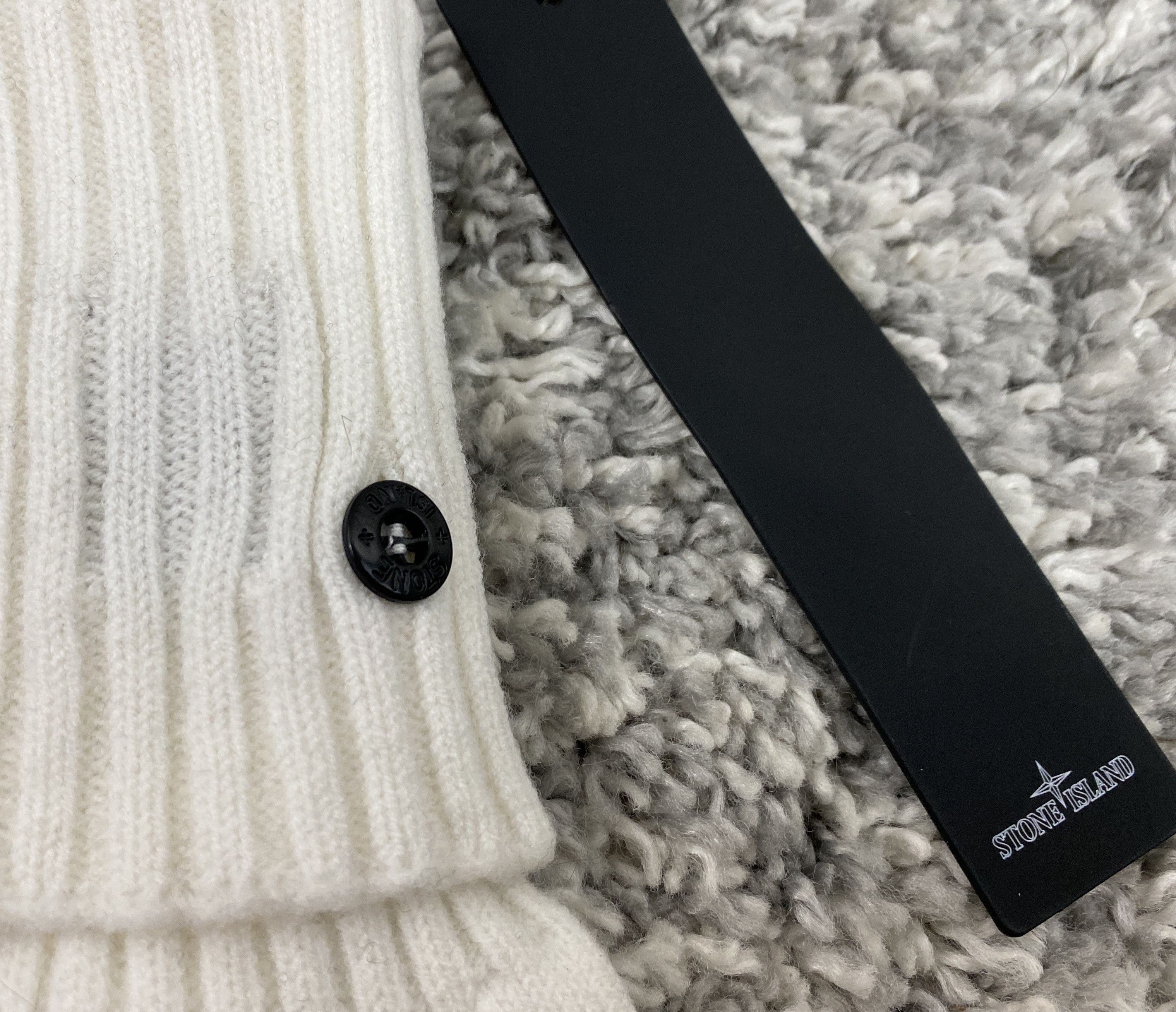 Stone Island Stone Island Shadow Project Ribbed-Knit Fingerless Gloves Size ONE SIZE - 3 Thumbnail